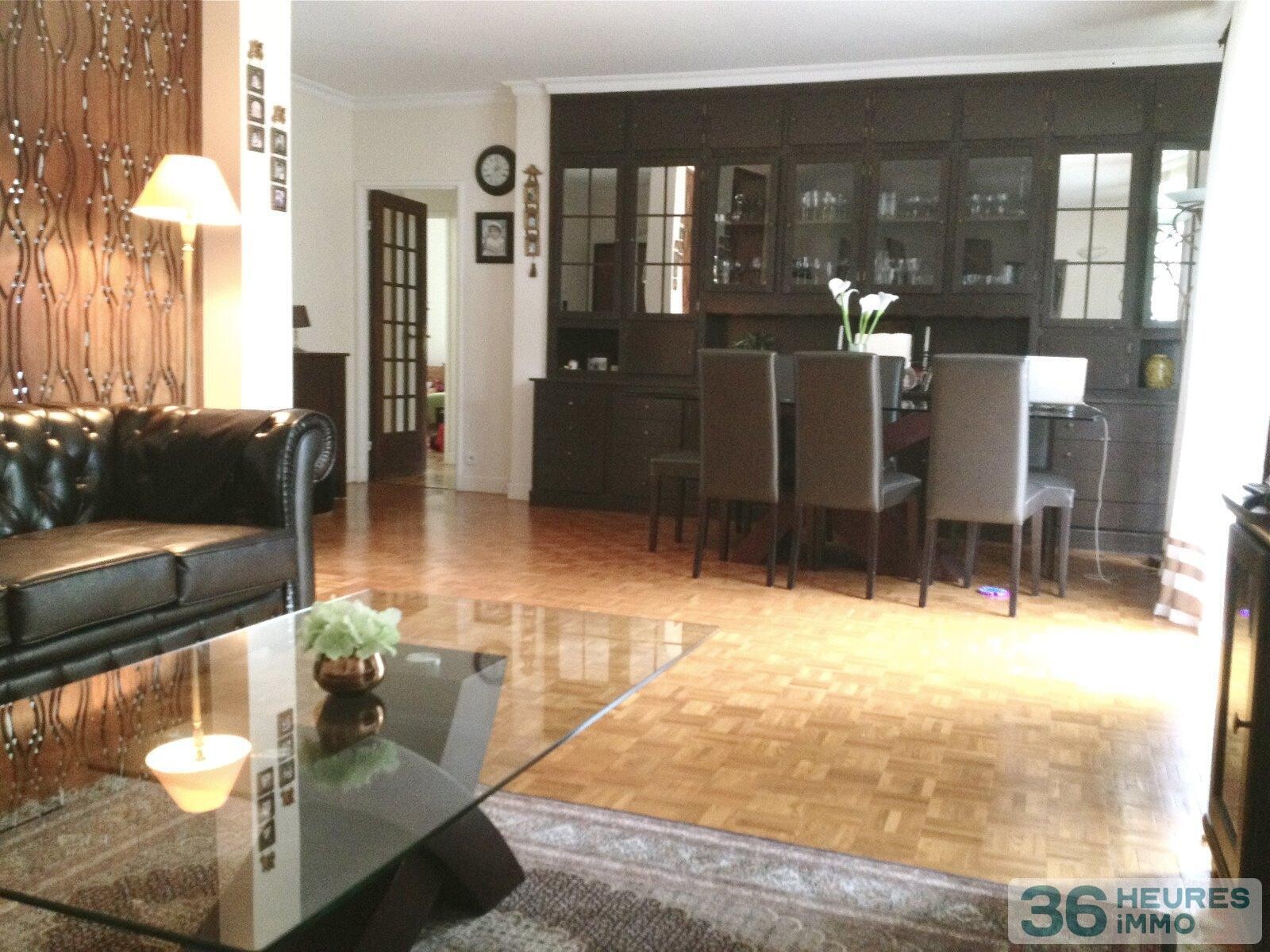 APPARTEMENT DE CINQ PIECES AVEC CAVE ET PARKING. DANS RESIDENCE RECHERCHE. A 10MN DU RER.