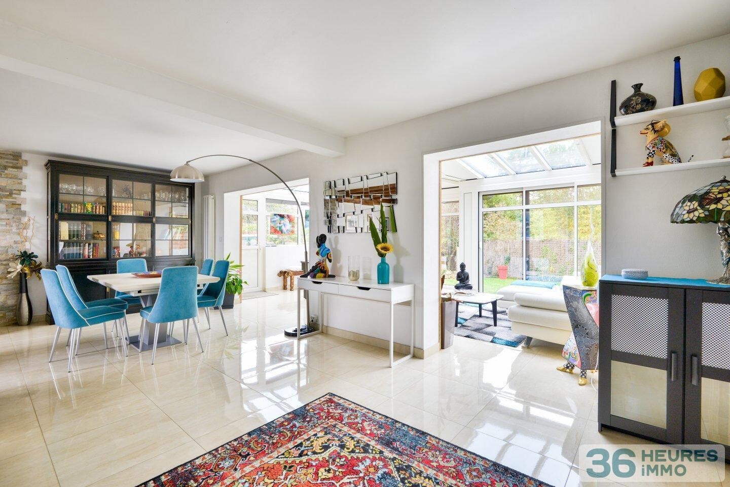 Maison traversante et lumineuse