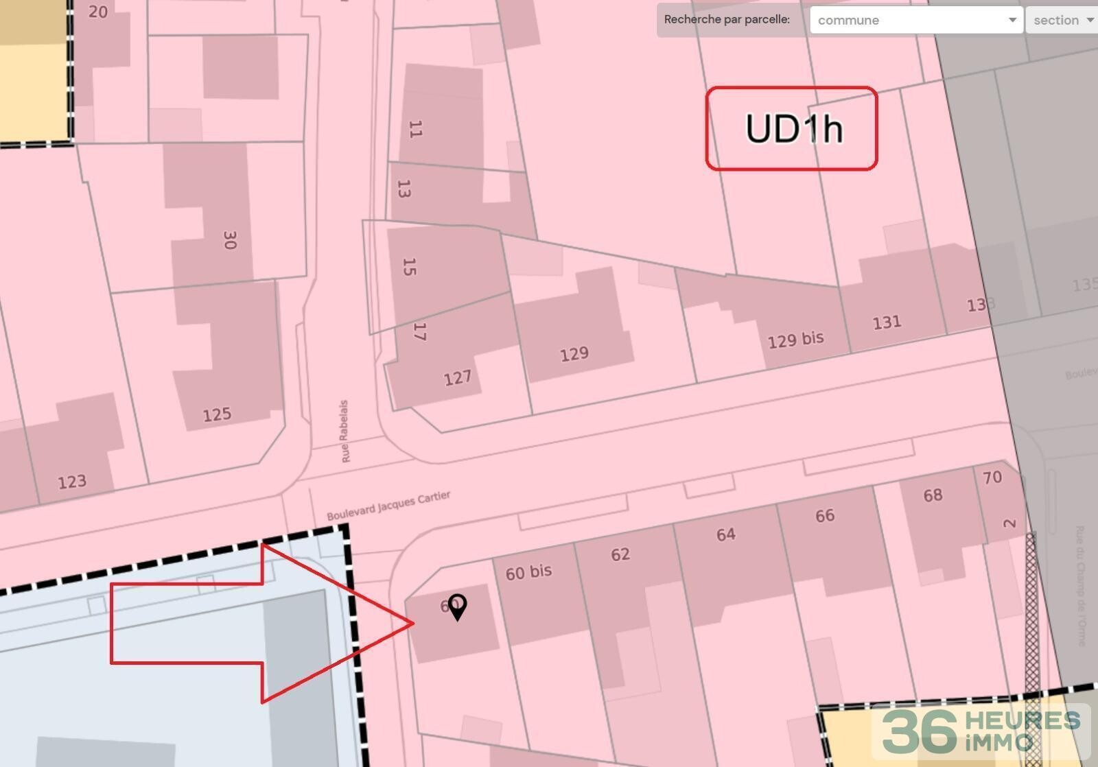 Maison ou terrain rennes  sacre coeurs - metro jacques cartier