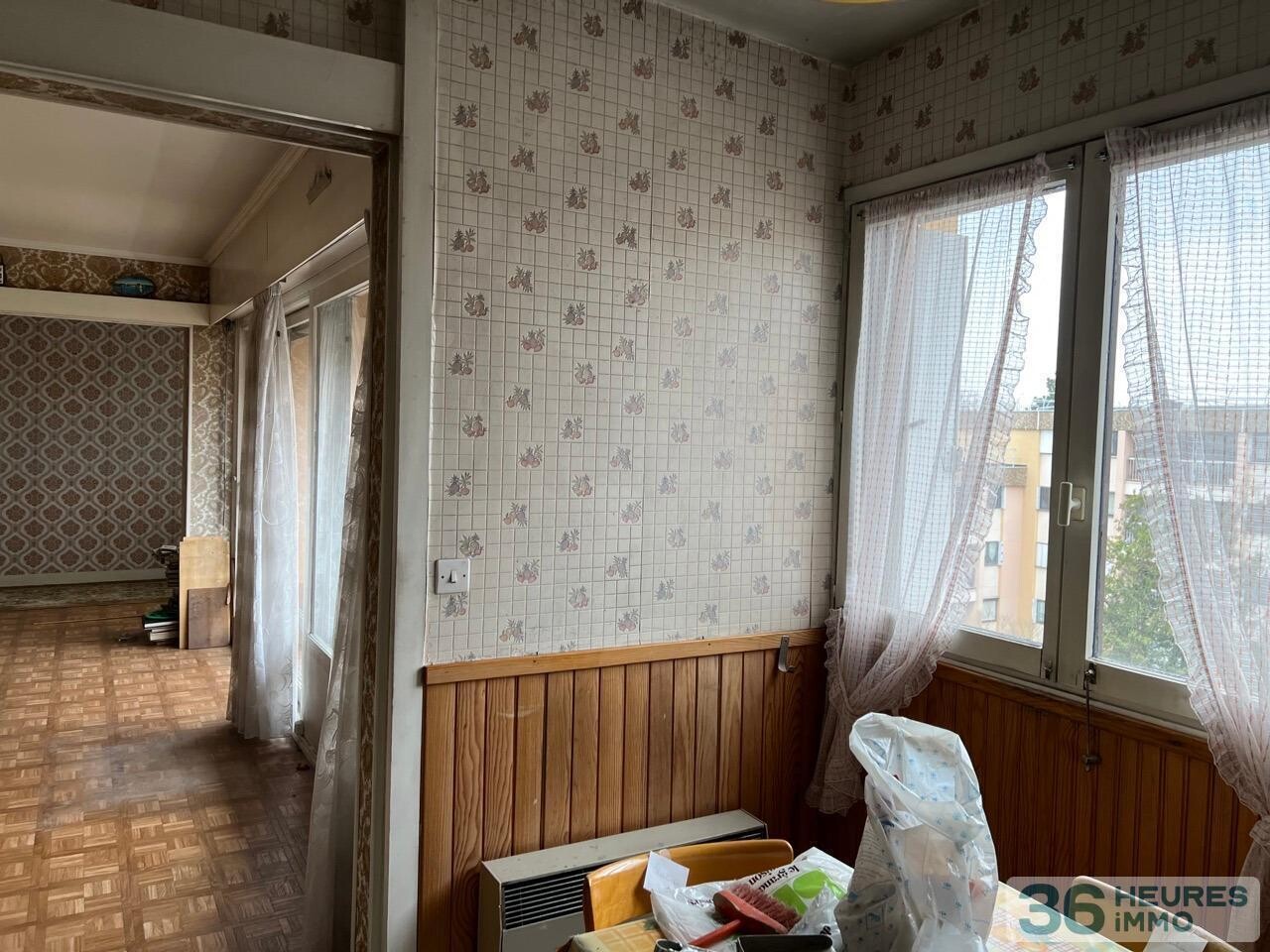 Appartement traversant, balcon