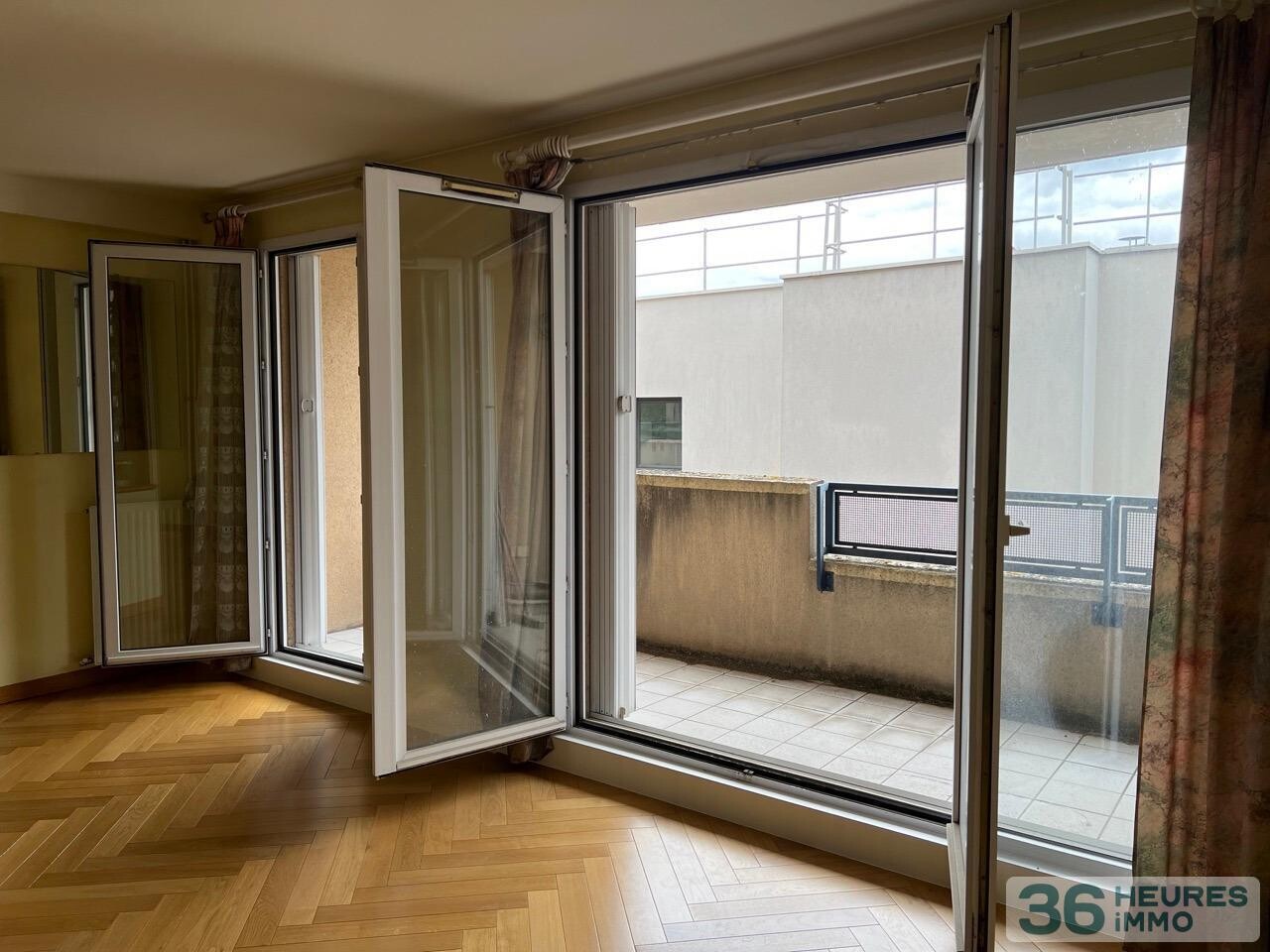 Appartement traversant, terrasse