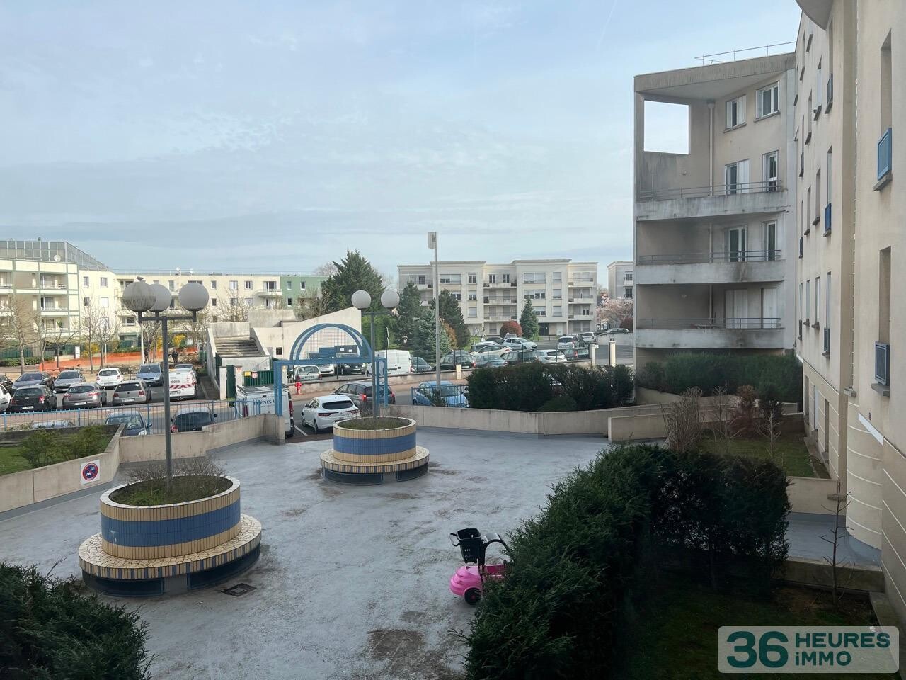 Appartement traversant, terrasse