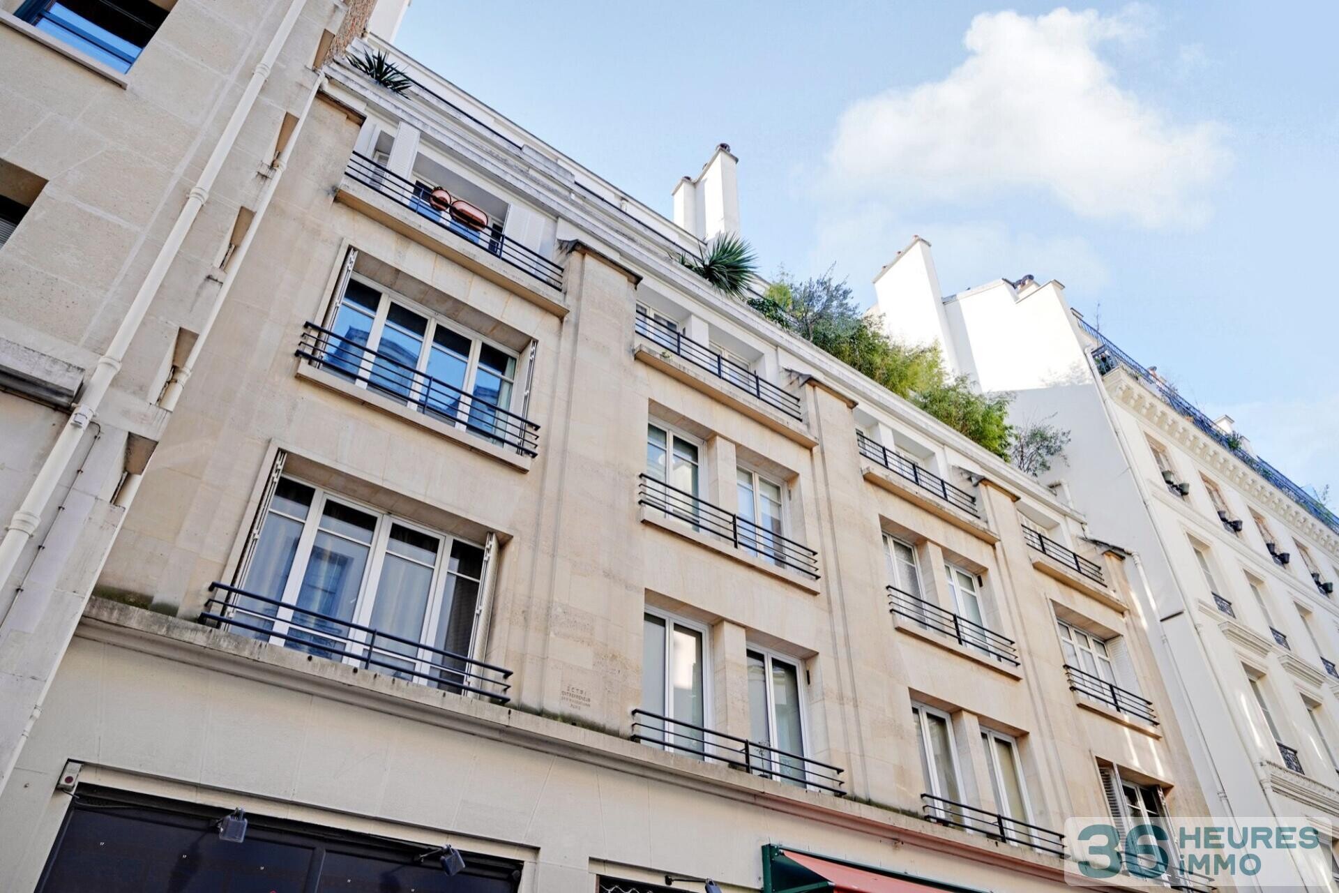 2 piÈces 32 m² deux pieces dernier etage ascenseur balcon - bourse paris 2 eme - rue saint marc