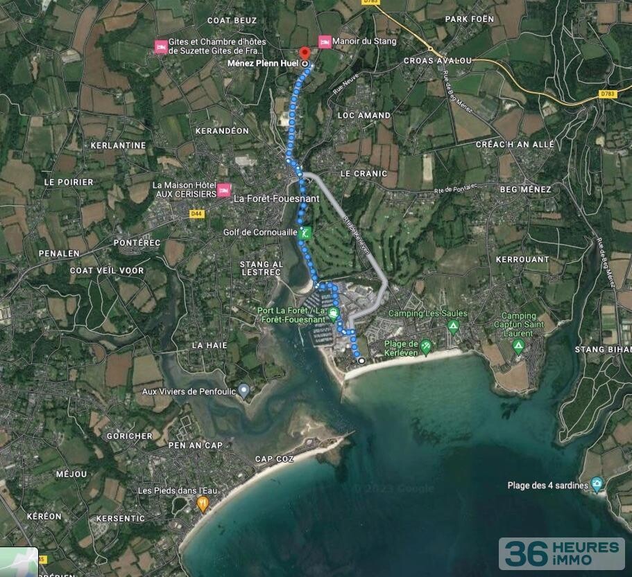 Terrain à bâtir de 568 m2 à viabiliser- à 3kms de l'océan