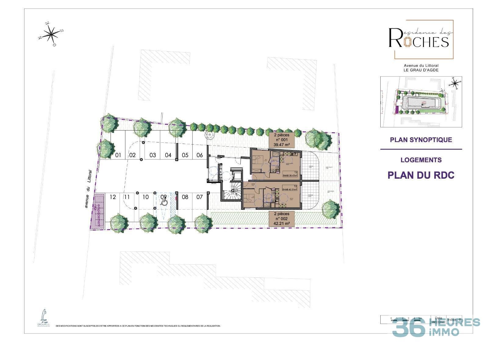 Appartement neuf avec jardin à 50m de la plage