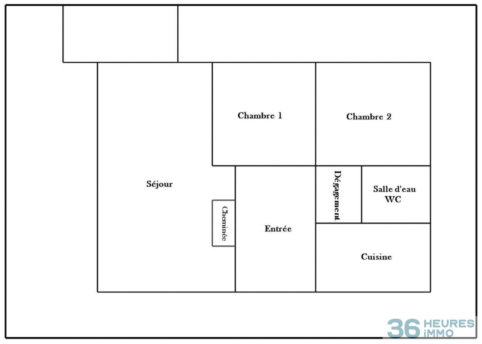 Maison avec jardin - plan de 4 seigneurs