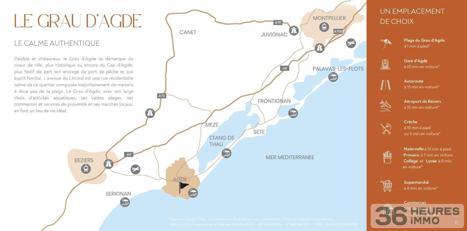 Appartement neuf avec terrasse de 22m2 à 50m de la plage