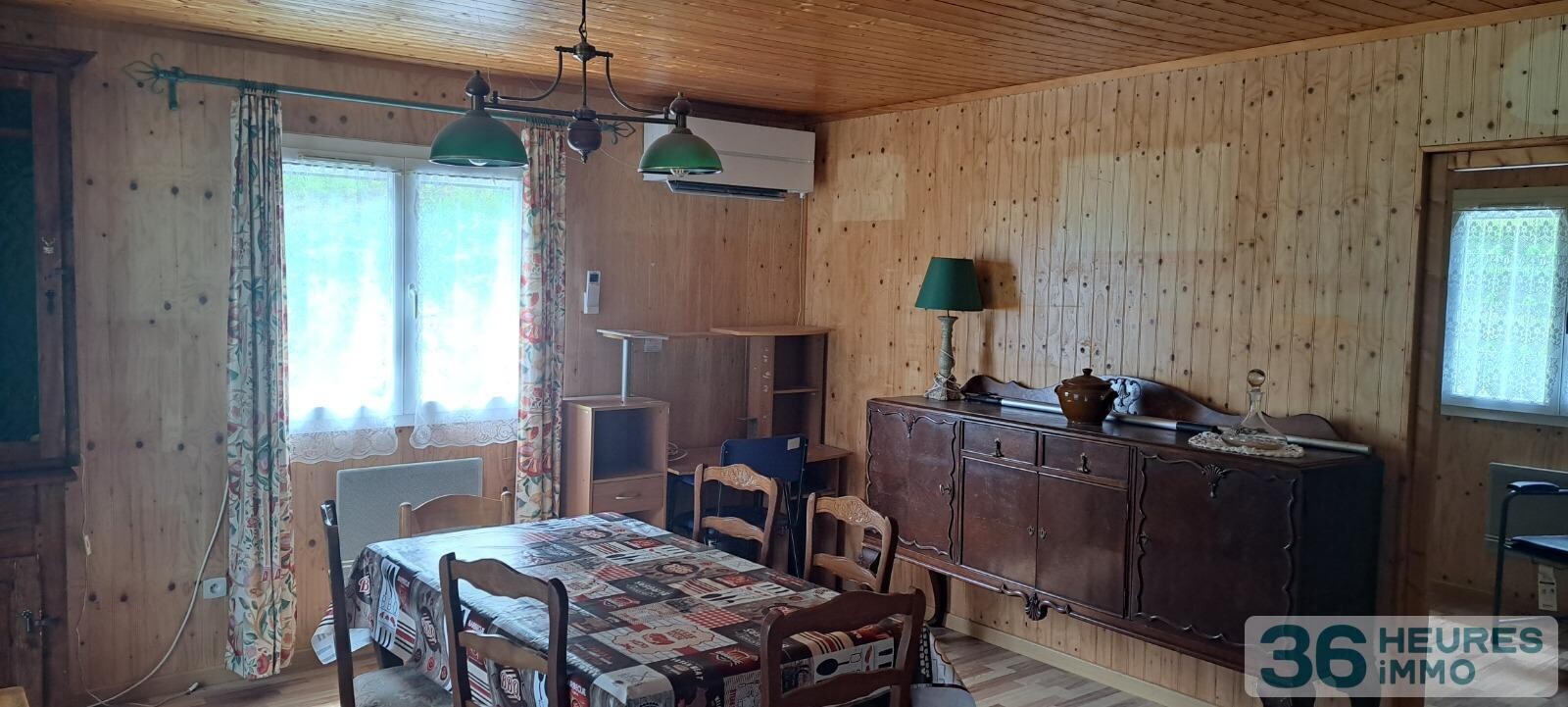 Maison individuelle en bois avec terrain attenant