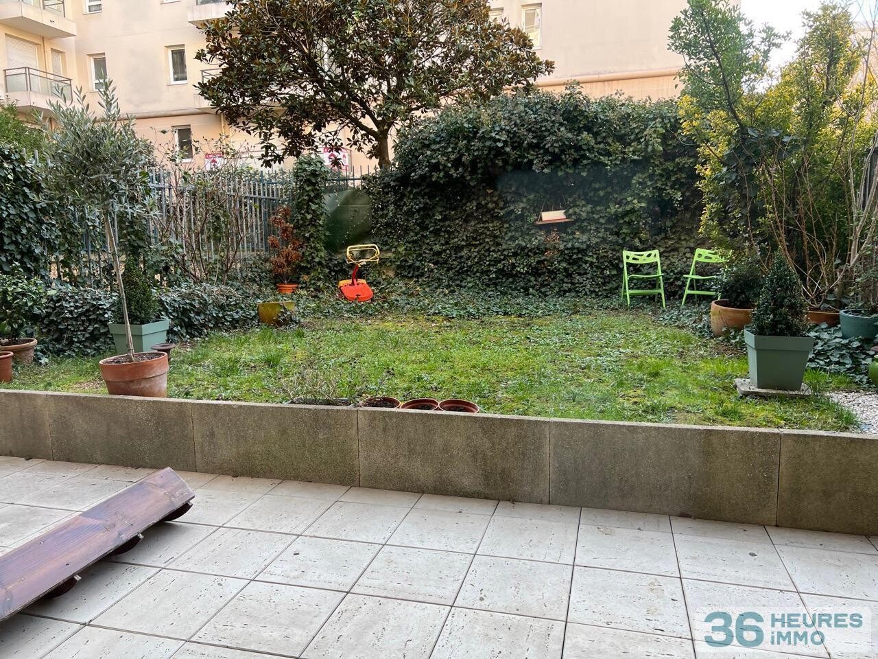Appartement traversant, terrasse