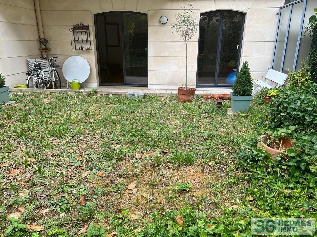 Appartement traversant, terrasse