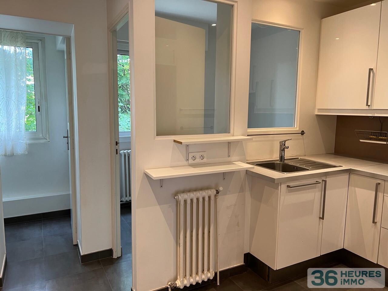 Appartement traversant, balcon