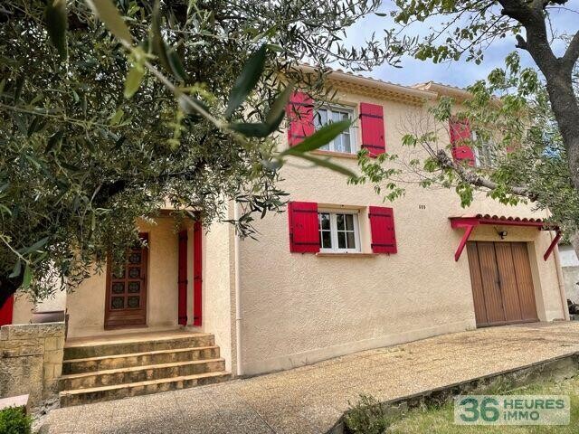 Aramon dans la colline maison 4 chambres, 700m² de jardin, grand garage