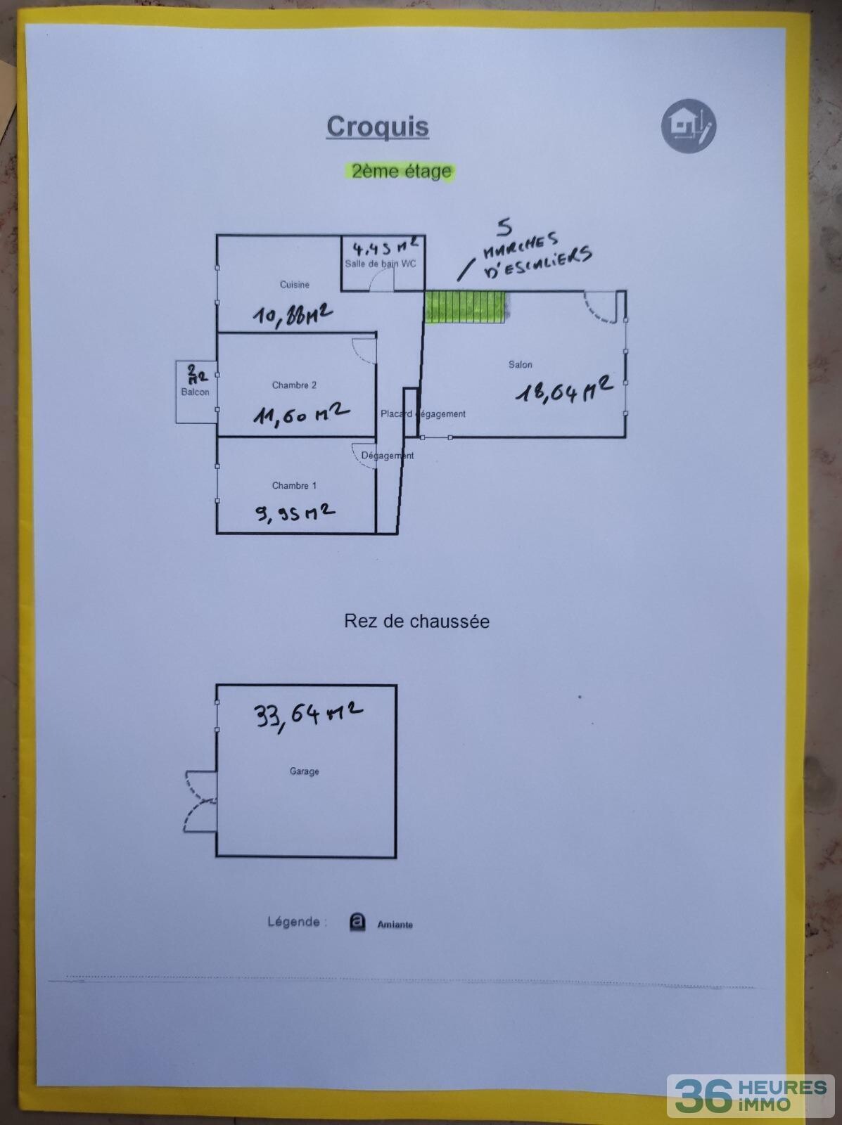 Coeur du village - appartement t3 de 63,37 m² à rénover avec garage de 37 m²