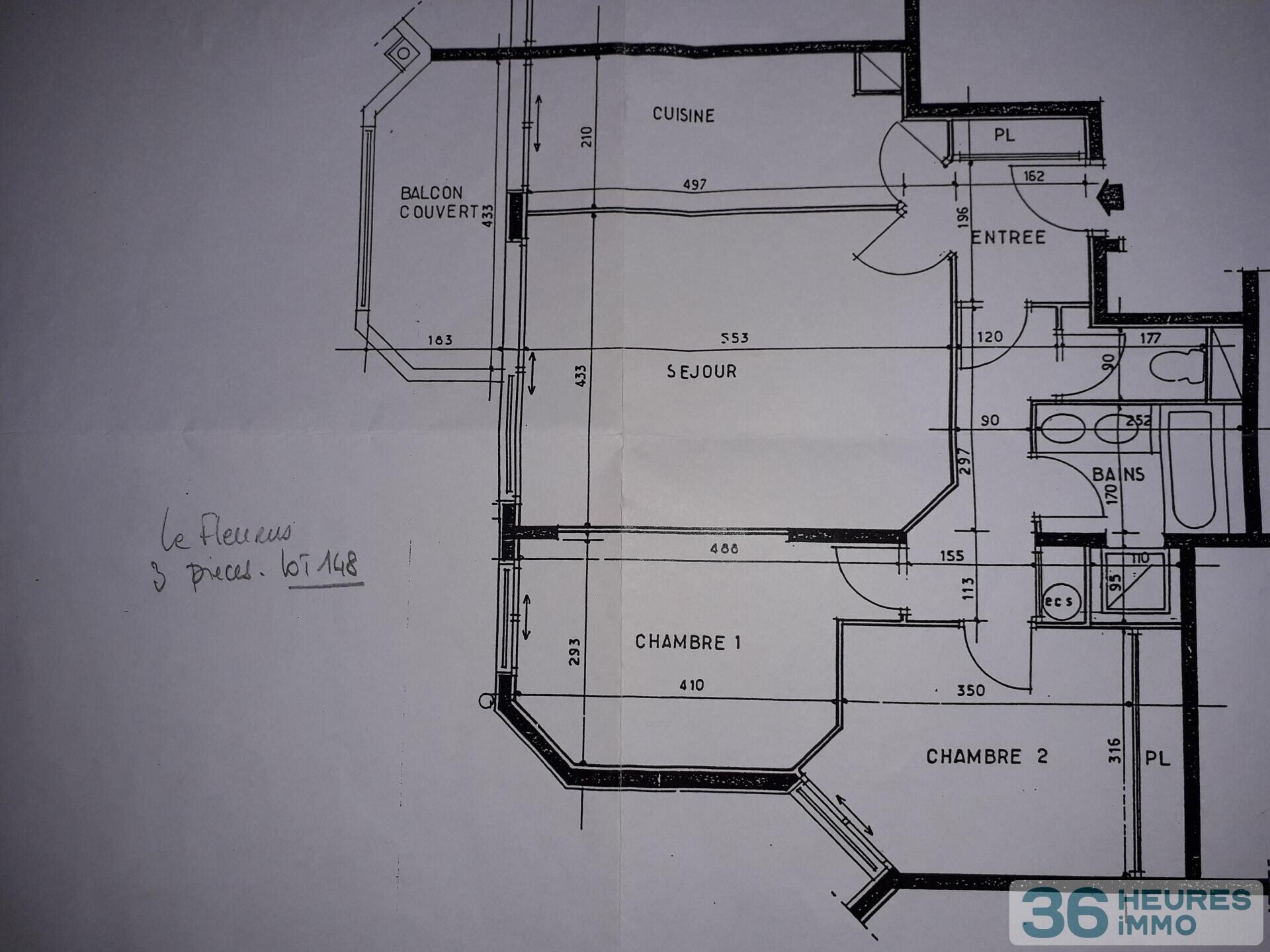 Paris 18ème - proche de la rue du Poteau - Appartement 3 pièces 77.01 m2