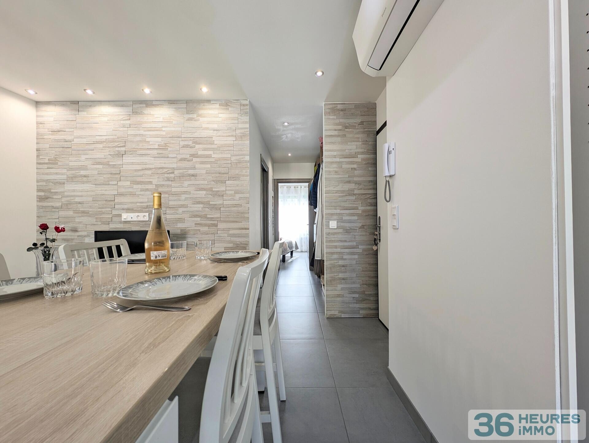 Nice - Californie : Sublime 2p neuf avec 2 Terrasses, cave et aperçu mer