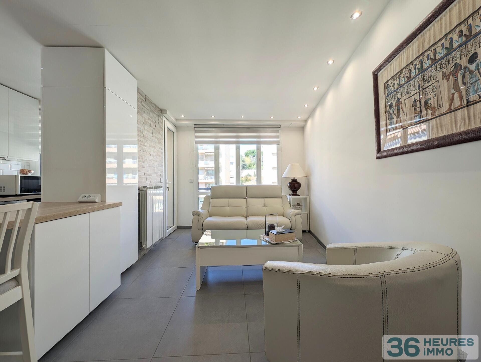 Nice - Californie : Sublime 2p neuf avec 2 Terrasses, cave et aperçu mer