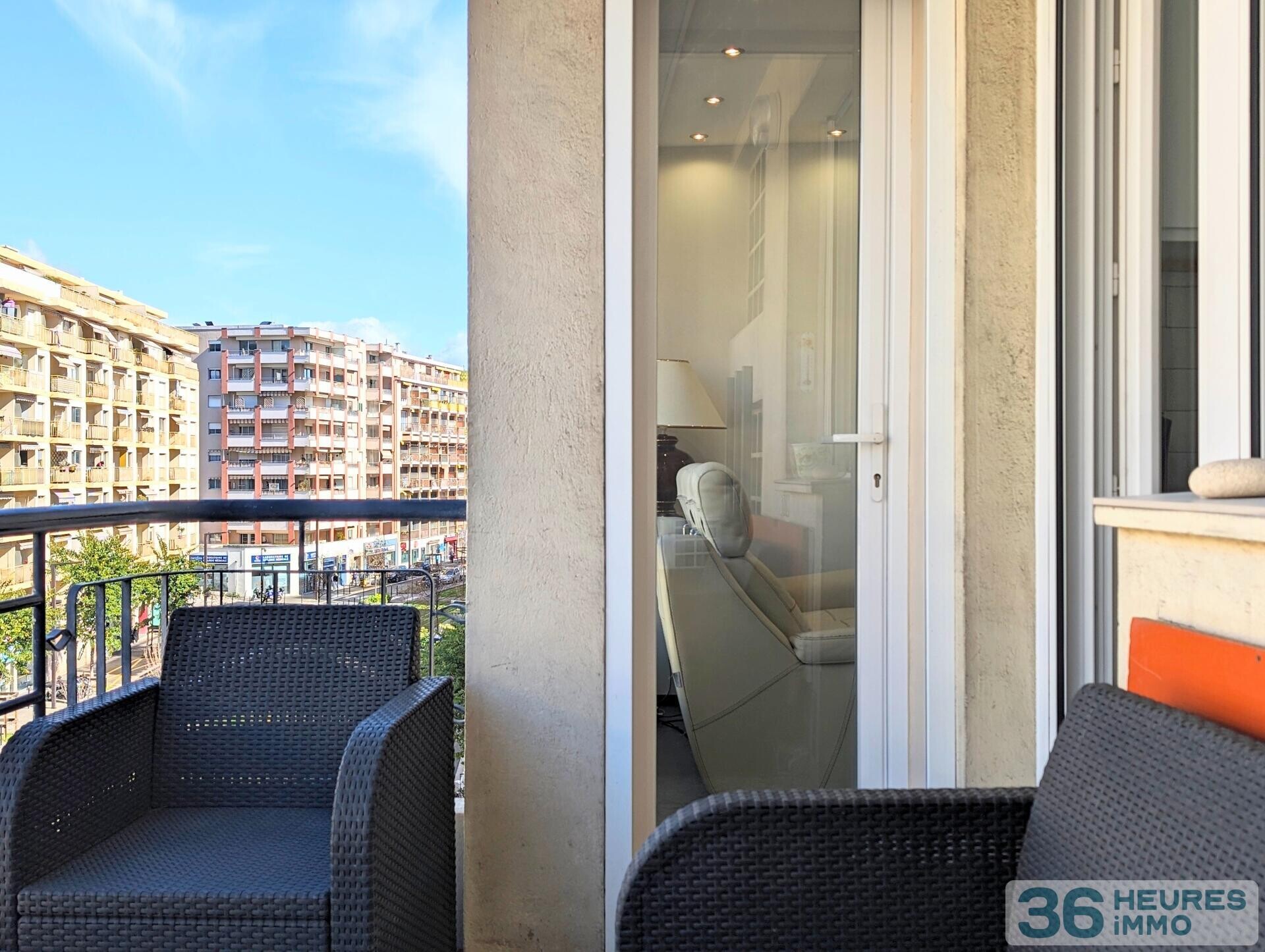 Nice - Californie : Sublime 2p neuf avec 2 Terrasses, cave et aperçu mer