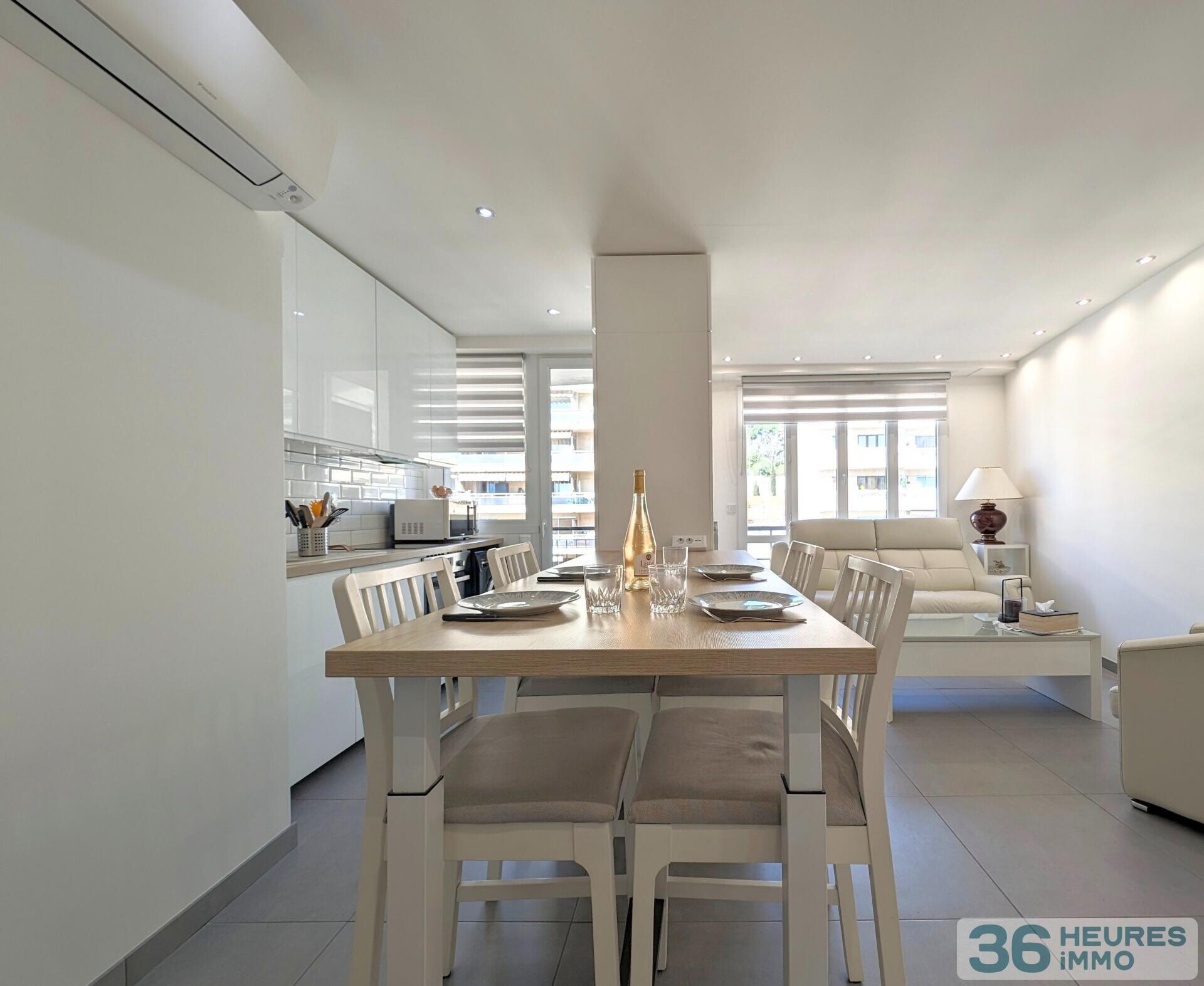 Nice - Californie : Sublime 2p neuf avec 2 Terrasses, cave et aperçu mer