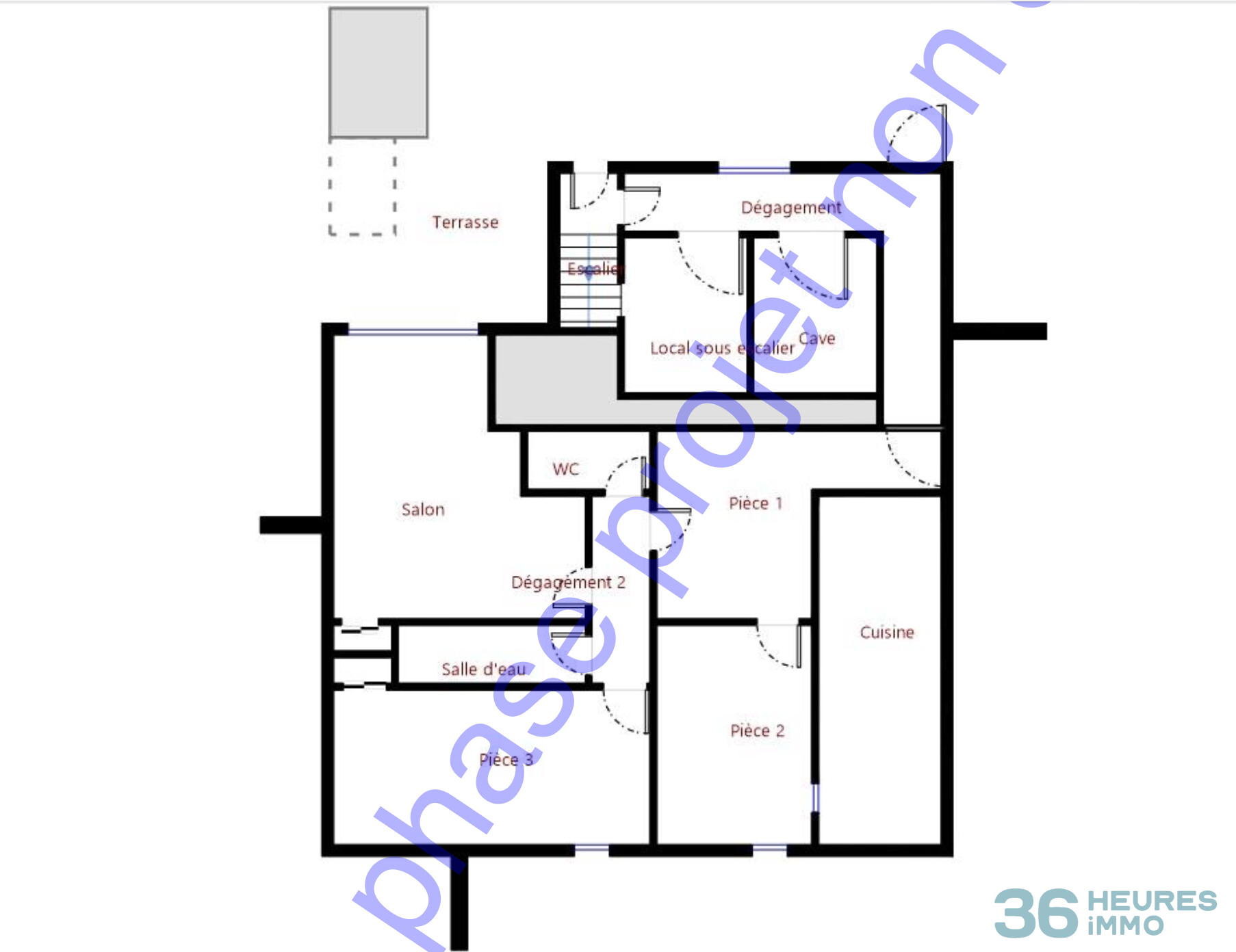 Maions à usage d'habitation fond et terrain en dépendant sur 2 niveaux