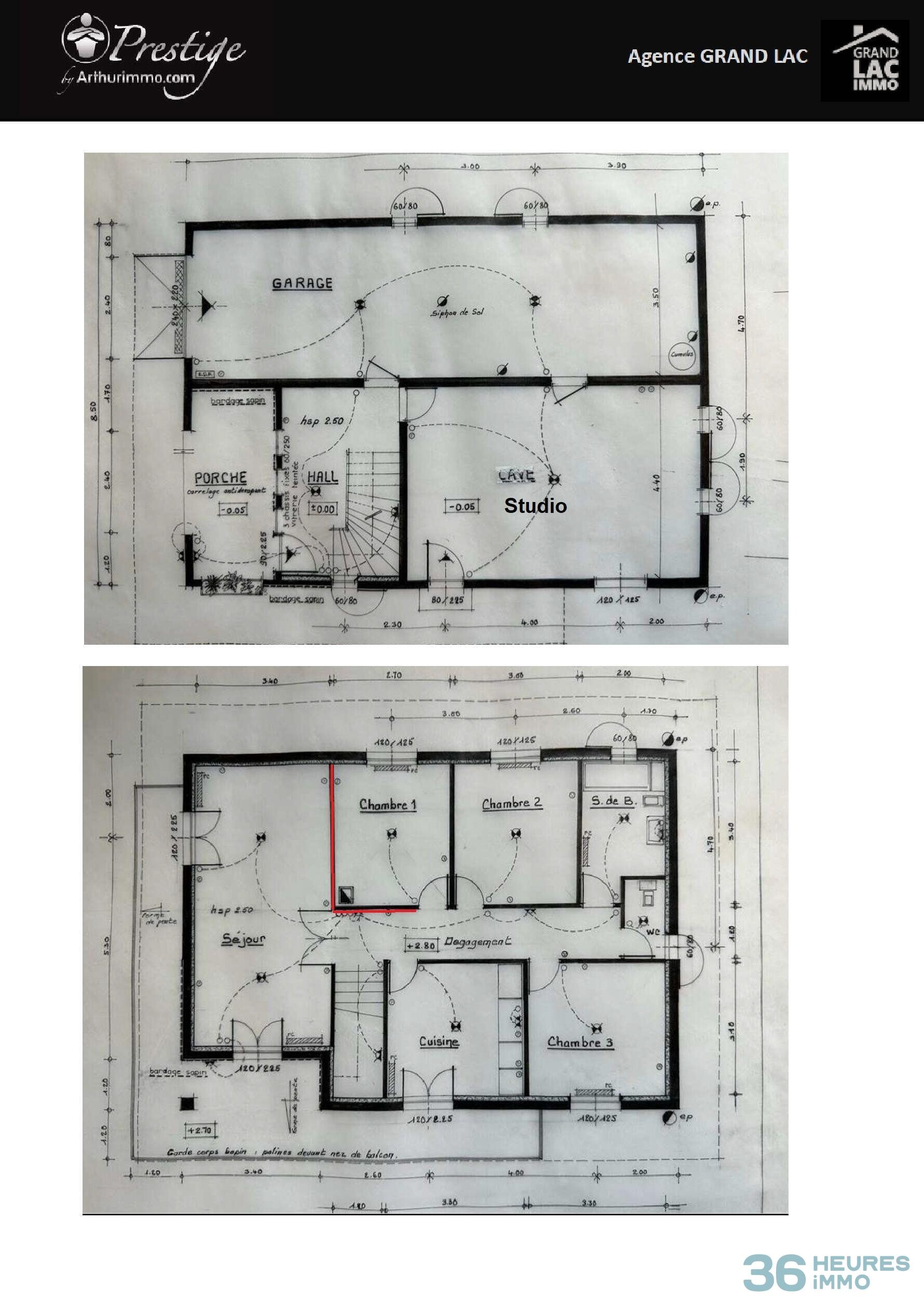 Maison avec grand terrain