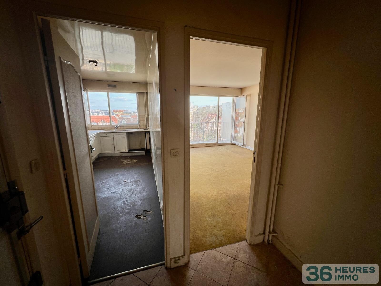 Quartier Coeur de Ville - 3 Pièces à rénover avec balcon + cave + parking + box