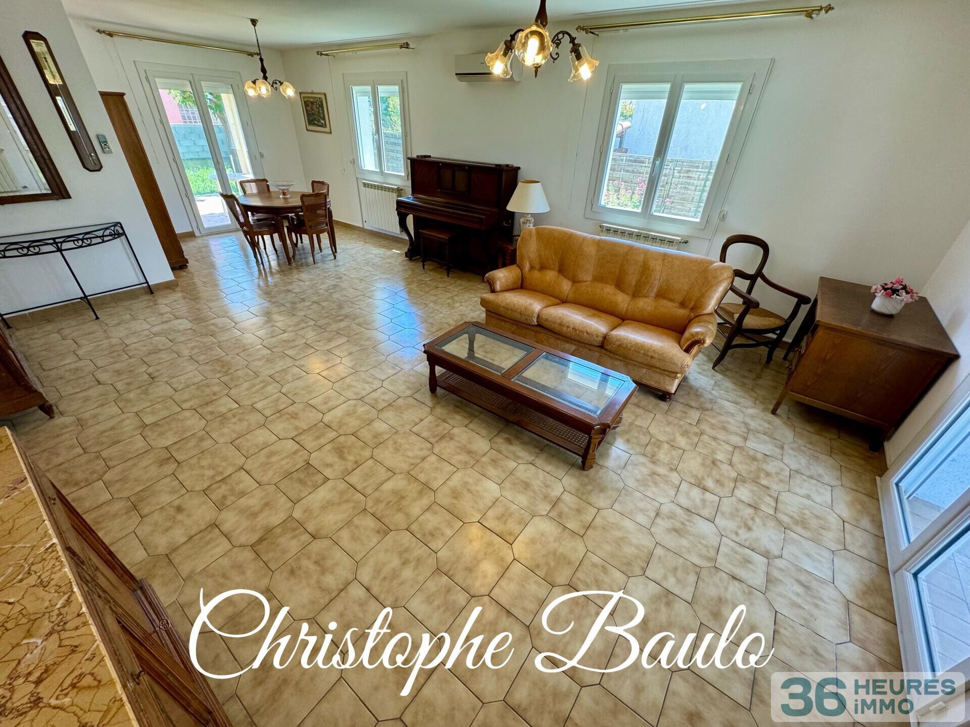 dépt hérault (34), à vendre à villeneuve les maguelone, maison t4 120m2 + garage + 600m2 terrain