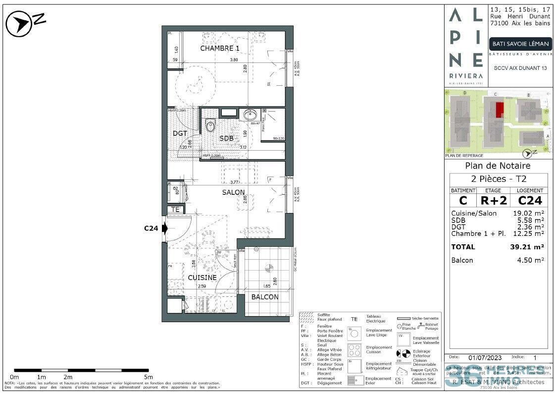 Logement 2 pièces NEUF