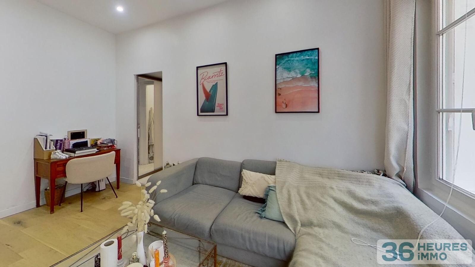 BEAU 2 PIECES CALME RDC SUR COURS QUARTIER RICHARD LENOIR