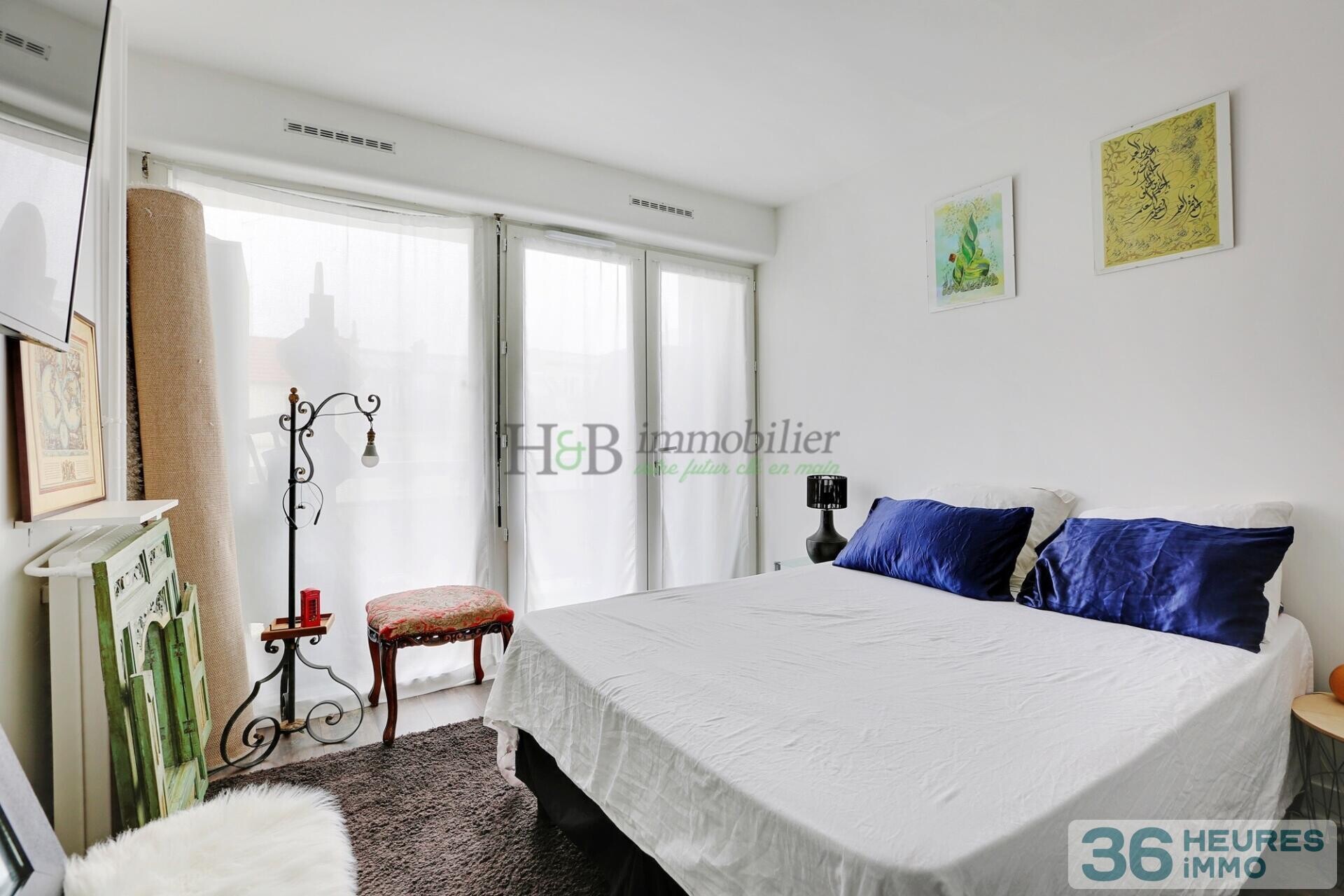 Deux pièces avec balcon ensoleillé