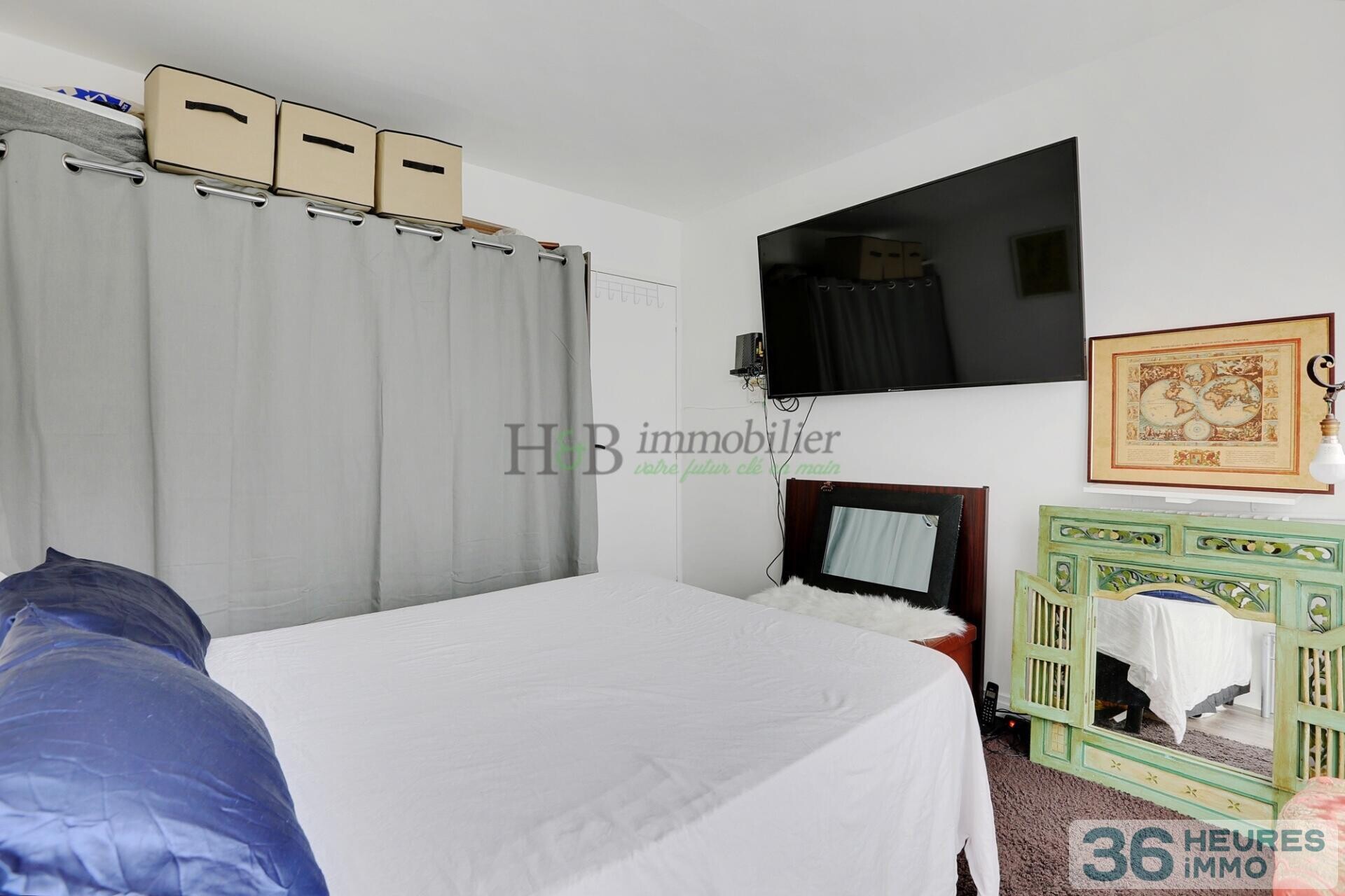 Deux pièces avec balcon ensoleillé