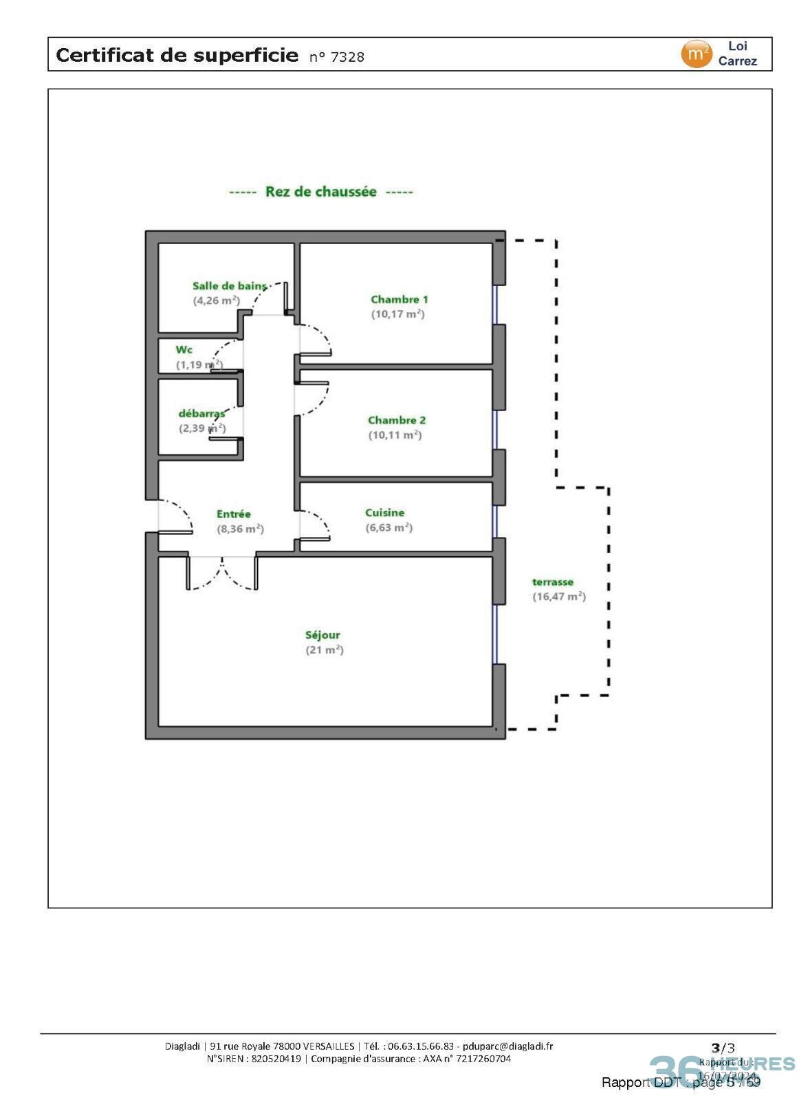 appartement + terrasse + cave +box