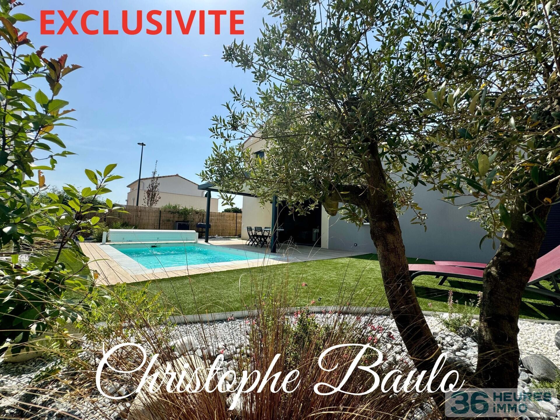 dépt hérault (34), à vendre à valergues, maison t5 de 2023 112m² + piscine + garage + 333m2 terrain