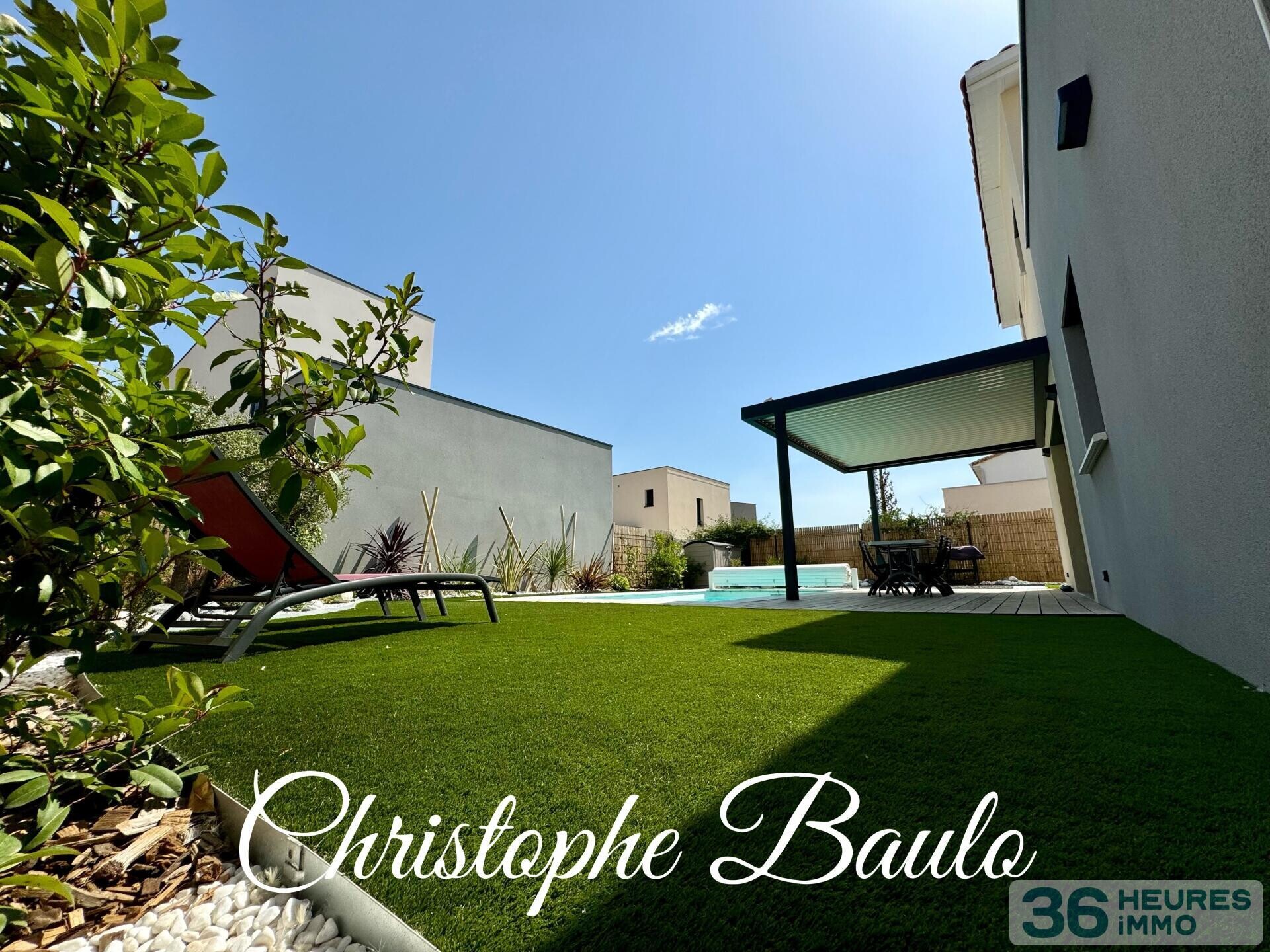 dépt hérault (34), à vendre à valergues, maison t5 de 2023 112m² + piscine + garage + 333m2 terrain