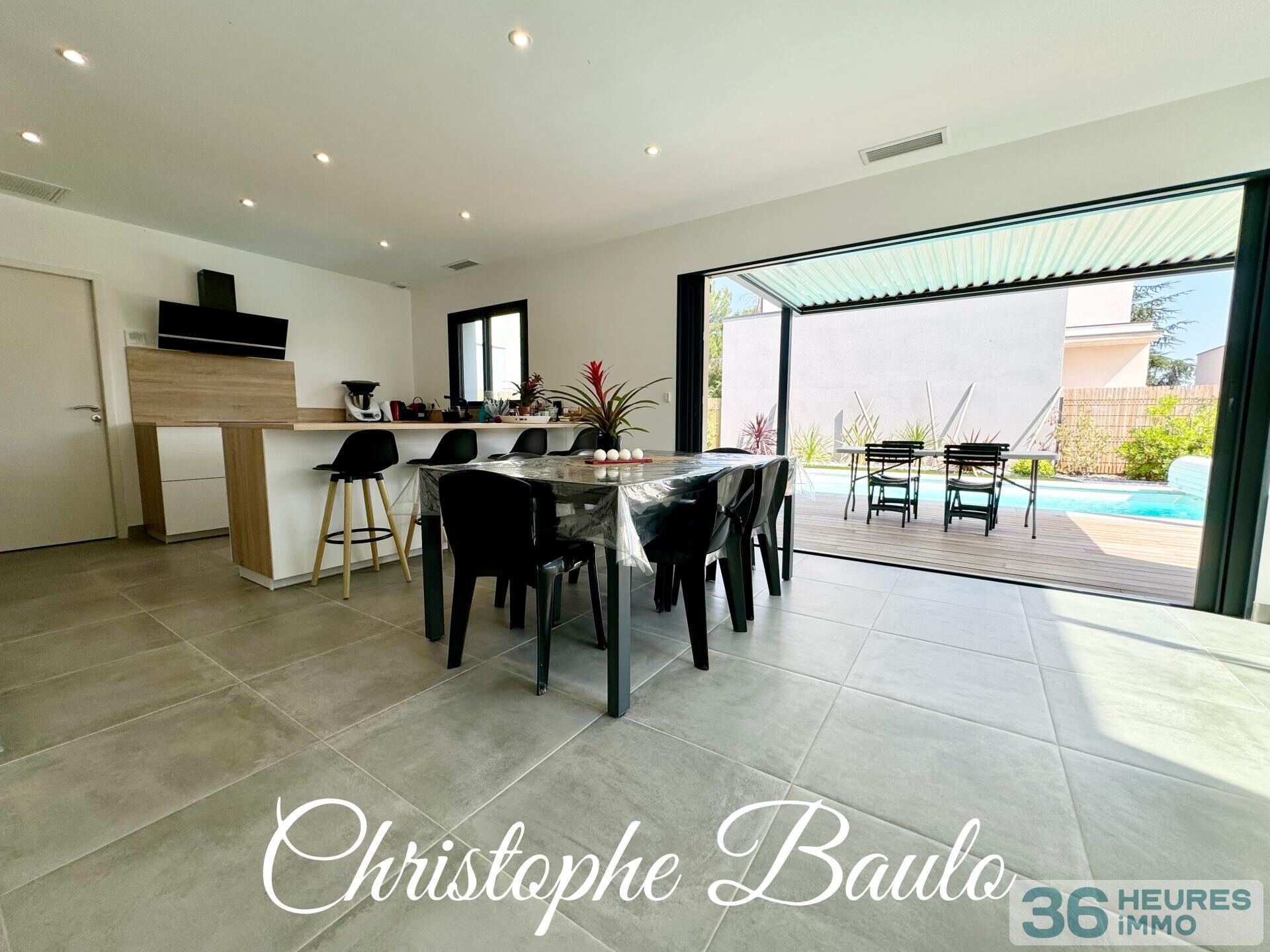 dépt hérault (34), à vendre à valergues, maison t5 de 2023 112m² + piscine + garage + 333m2 terrain