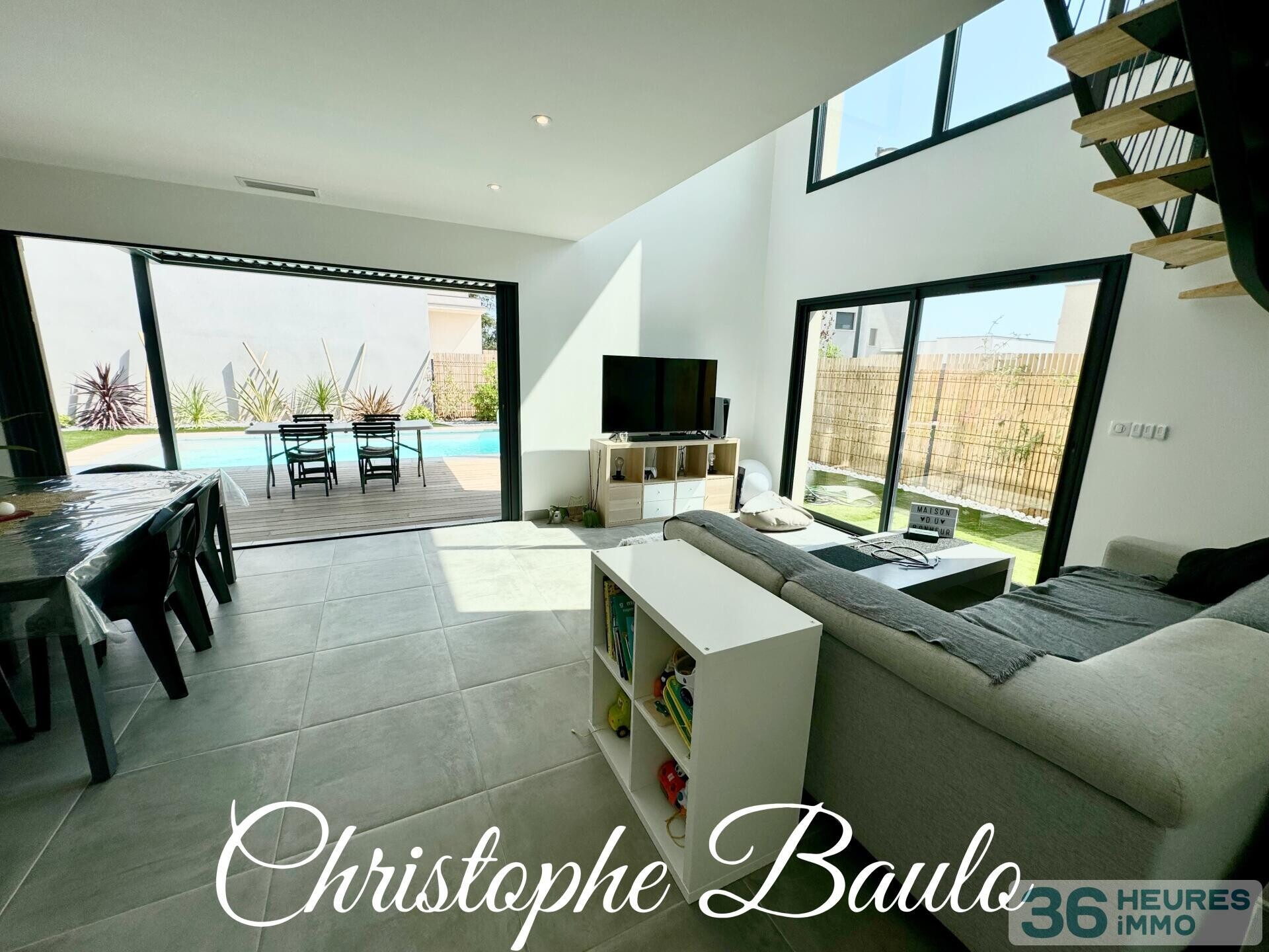 dépt hérault (34), à vendre à valergues, maison t5 de 2023 112m² + piscine + garage + 333m2 terrain