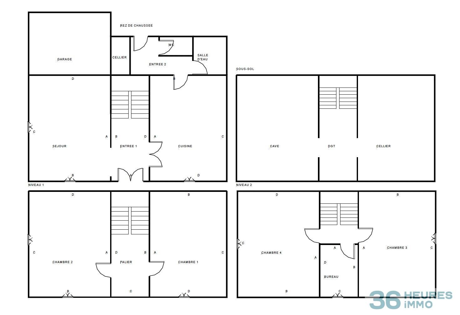 Maison 135m2 + jardin 980m2 + garage 