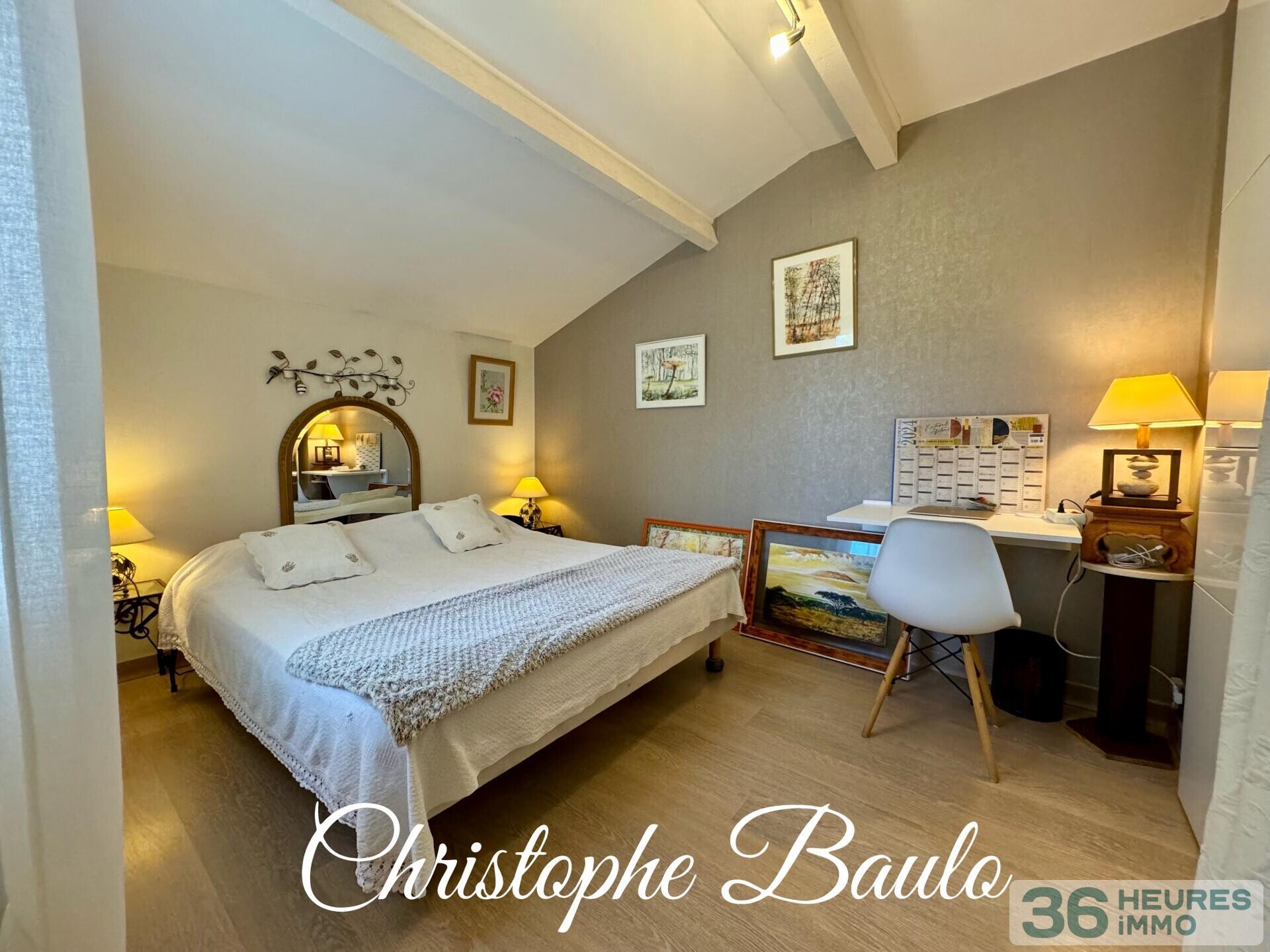 Dépt Hérault (34), à vendre à Montpellier quartier Sabines, maison T4 85m2 + grand garage + 220m2 terrain