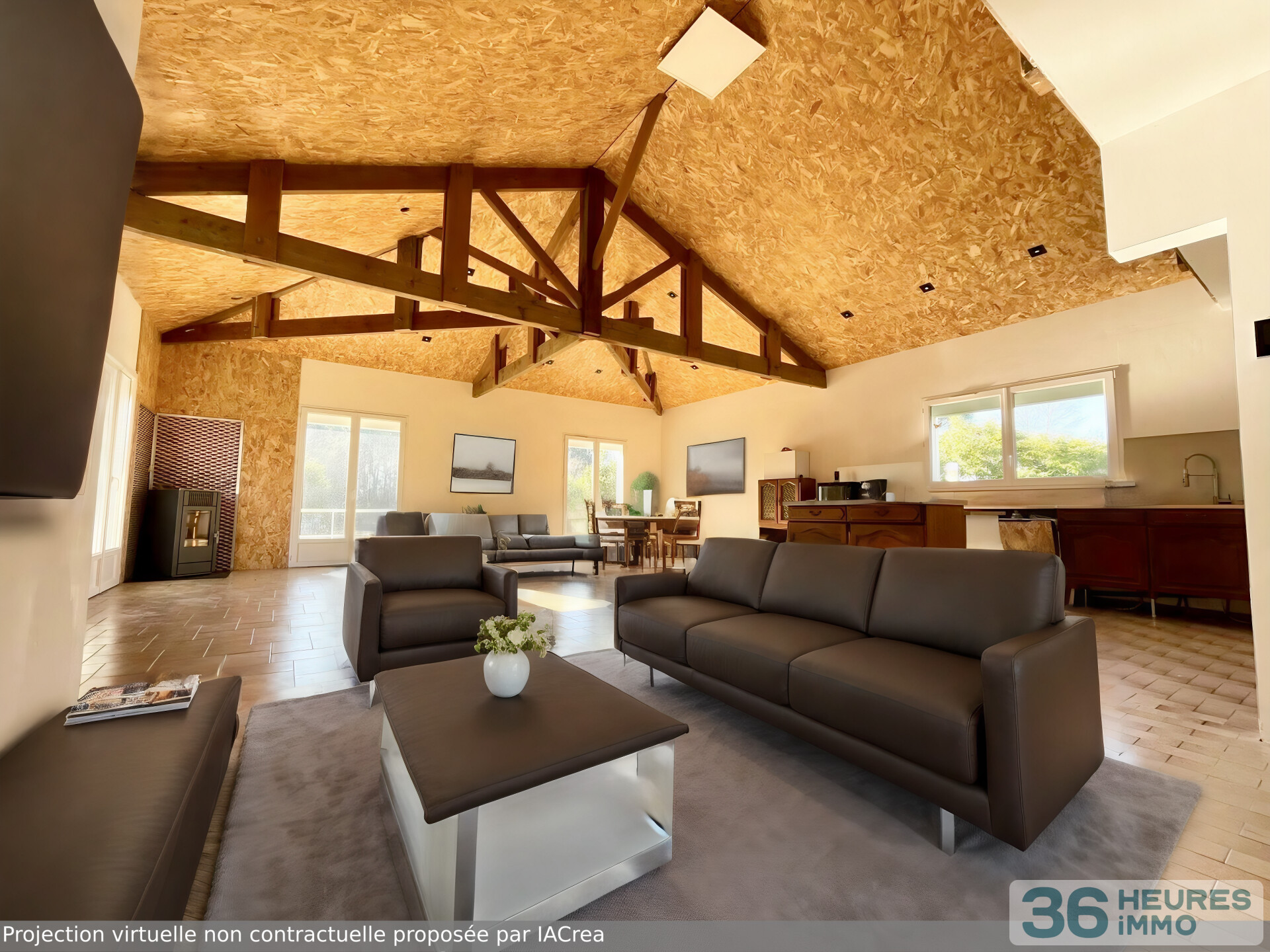 Sympathique maison de 130 m2 avec grand espace de stockage