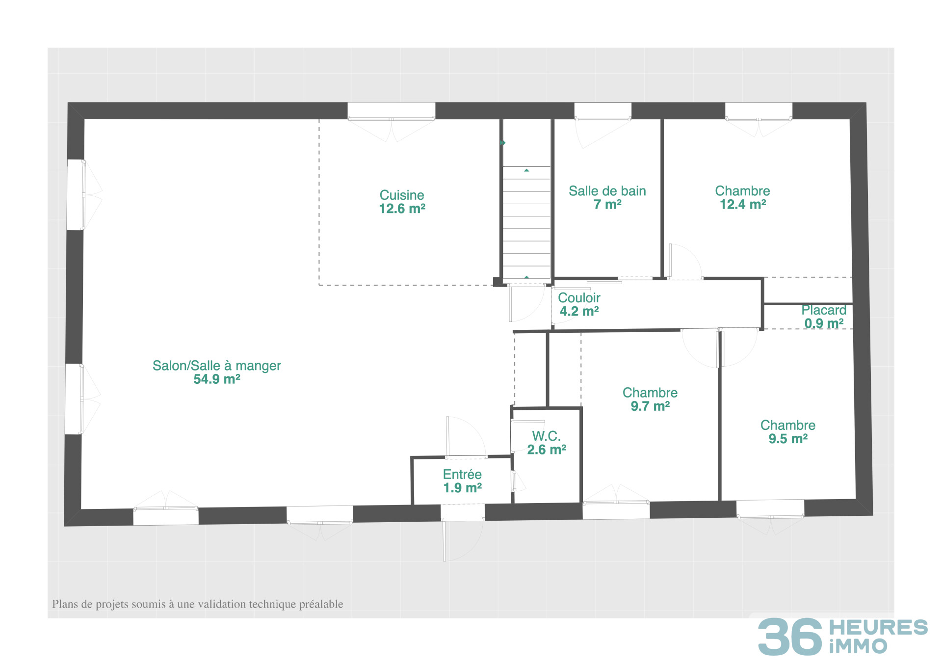 Sympathique maison de 130 m2 avec grand espace de stockage