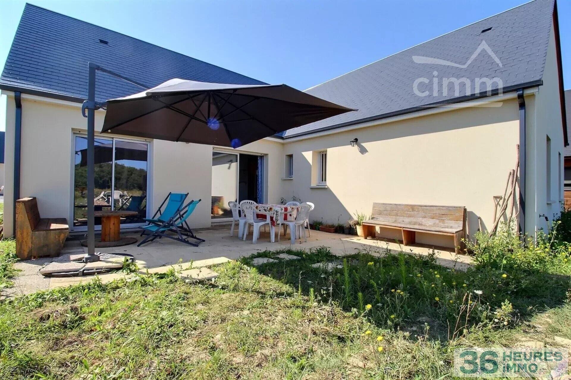 A Villaines les Rochers maison récente de 2023 – 101m² - 4 chambres- garage – jardin de 900m² env.