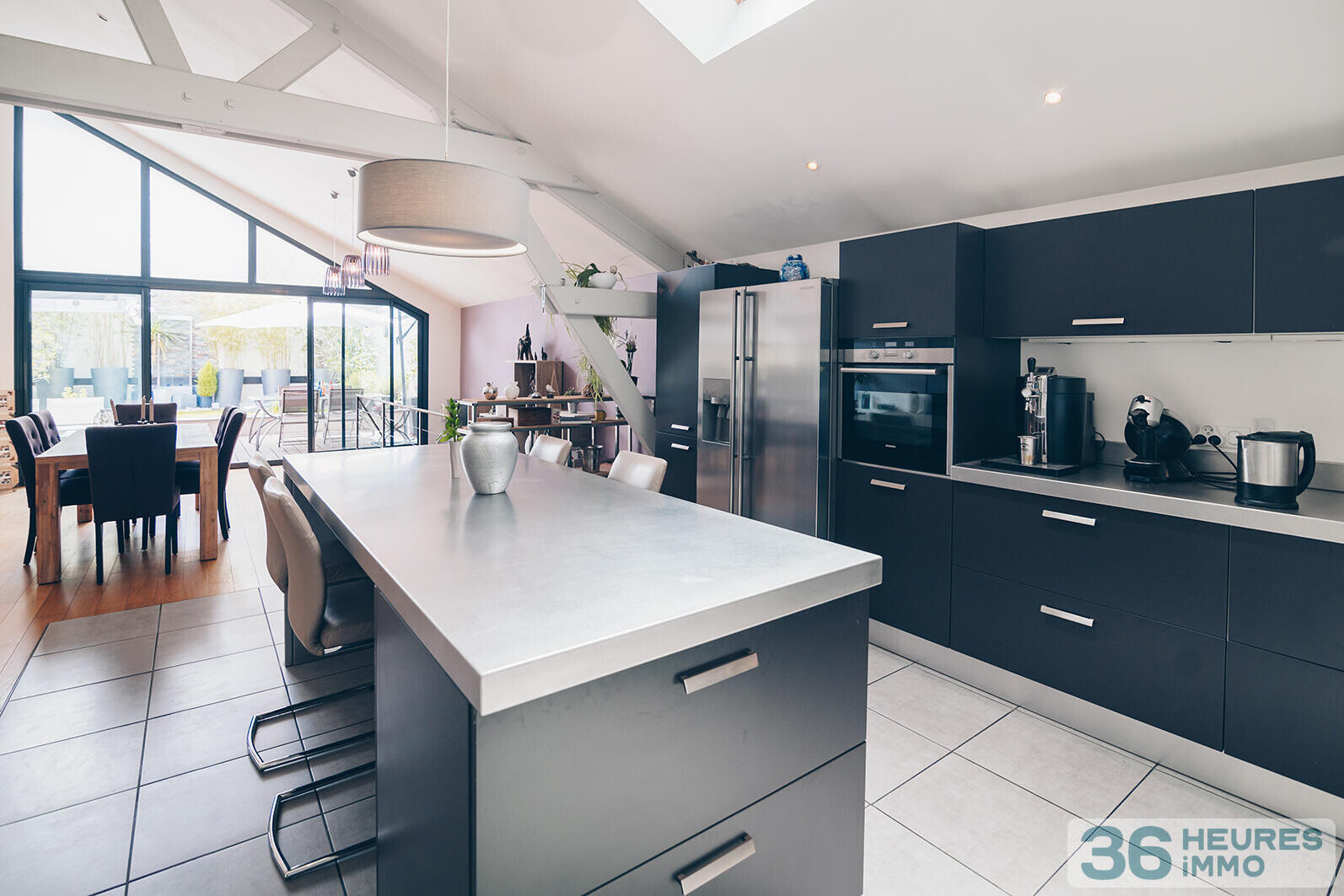 Maison contemporaine 4 chambres esprit LOFT + bureaux indépendants de 70m² en plein coeur de Nantes.