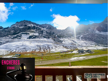 Enchères, studio à la Mongie , au pied des pistes