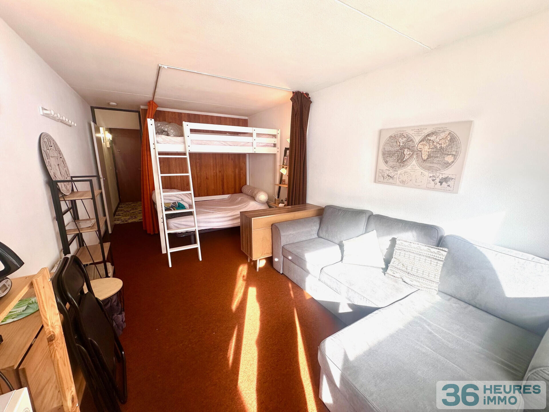 Enchères, studio à la Mongie , au pied des pistes