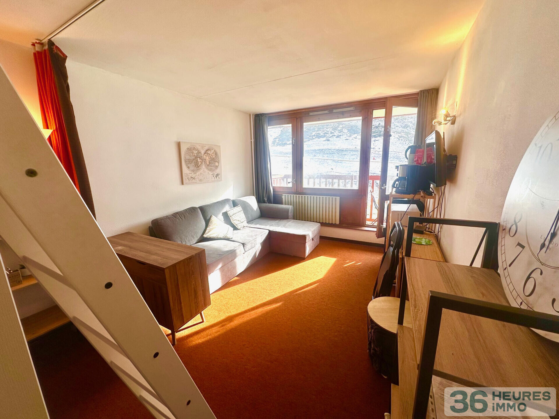 Enchères, studio à la Mongie , au pied des pistes