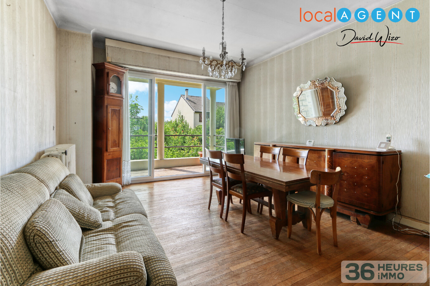 Une maison avec 6 chambres et son jardin 