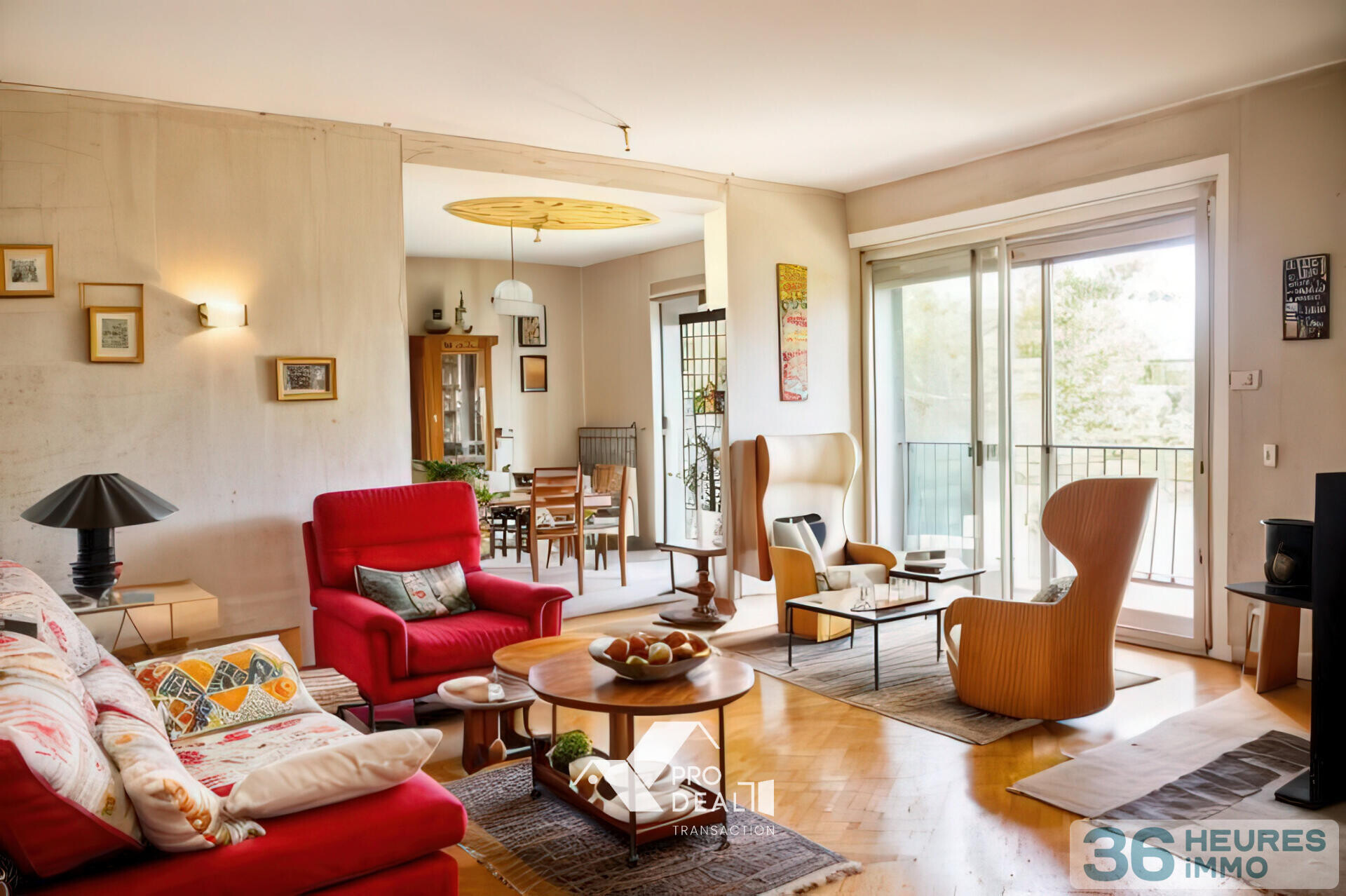 T4 104 m² en résidence arborée avec balcon, cave, garage et parking privatifs