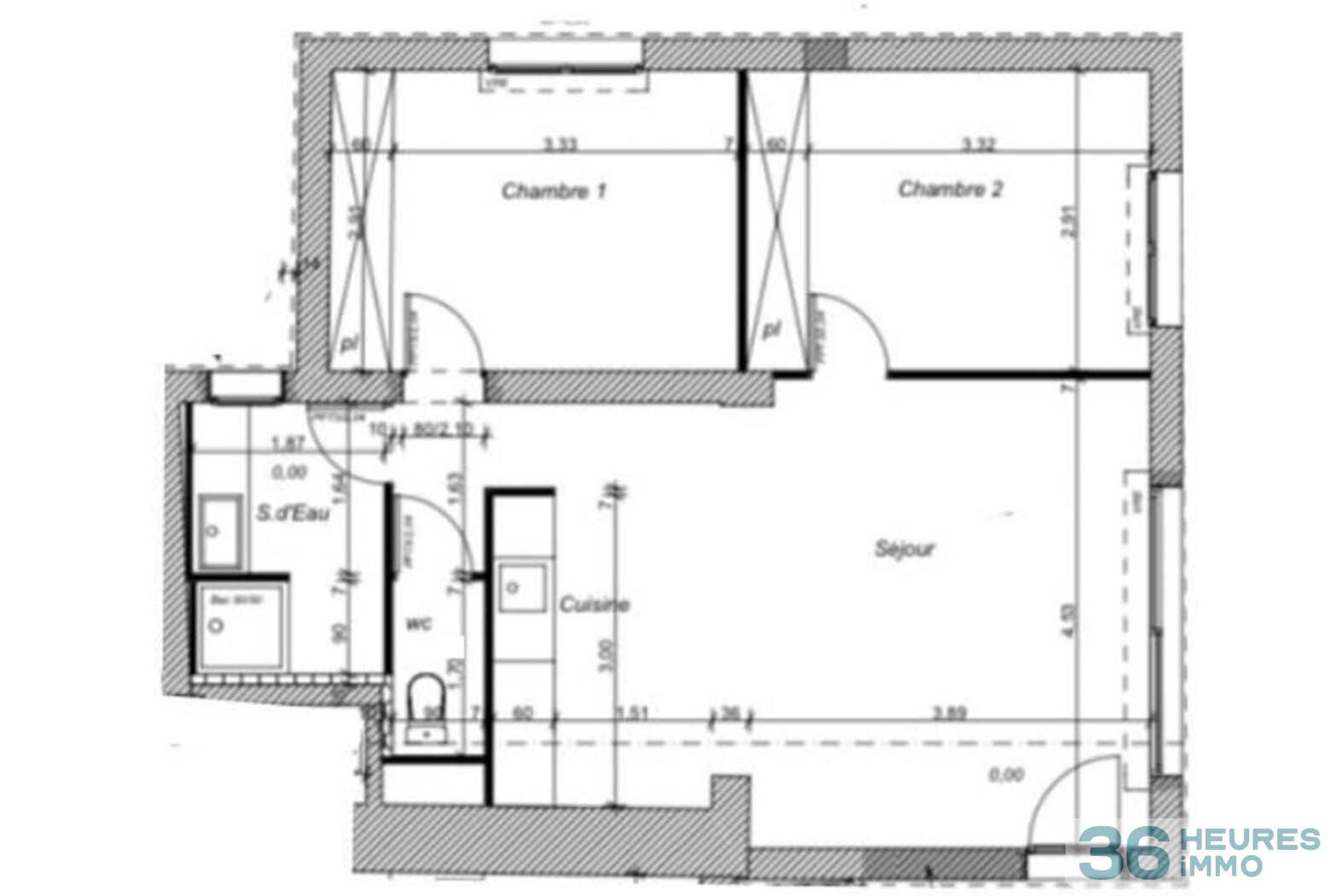 Appartement T3 rénové