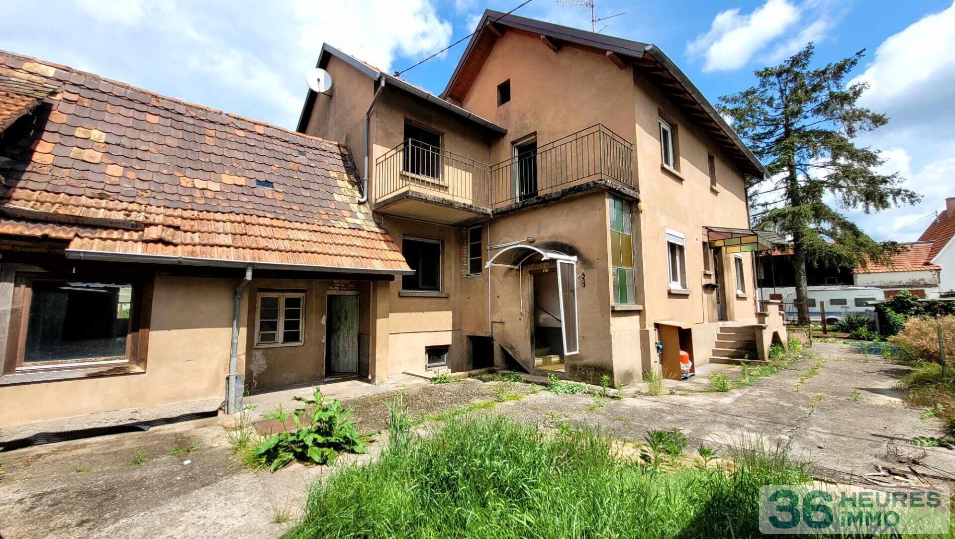 OBERHOFFEN-SUR-MODER Maison à rénover !! 