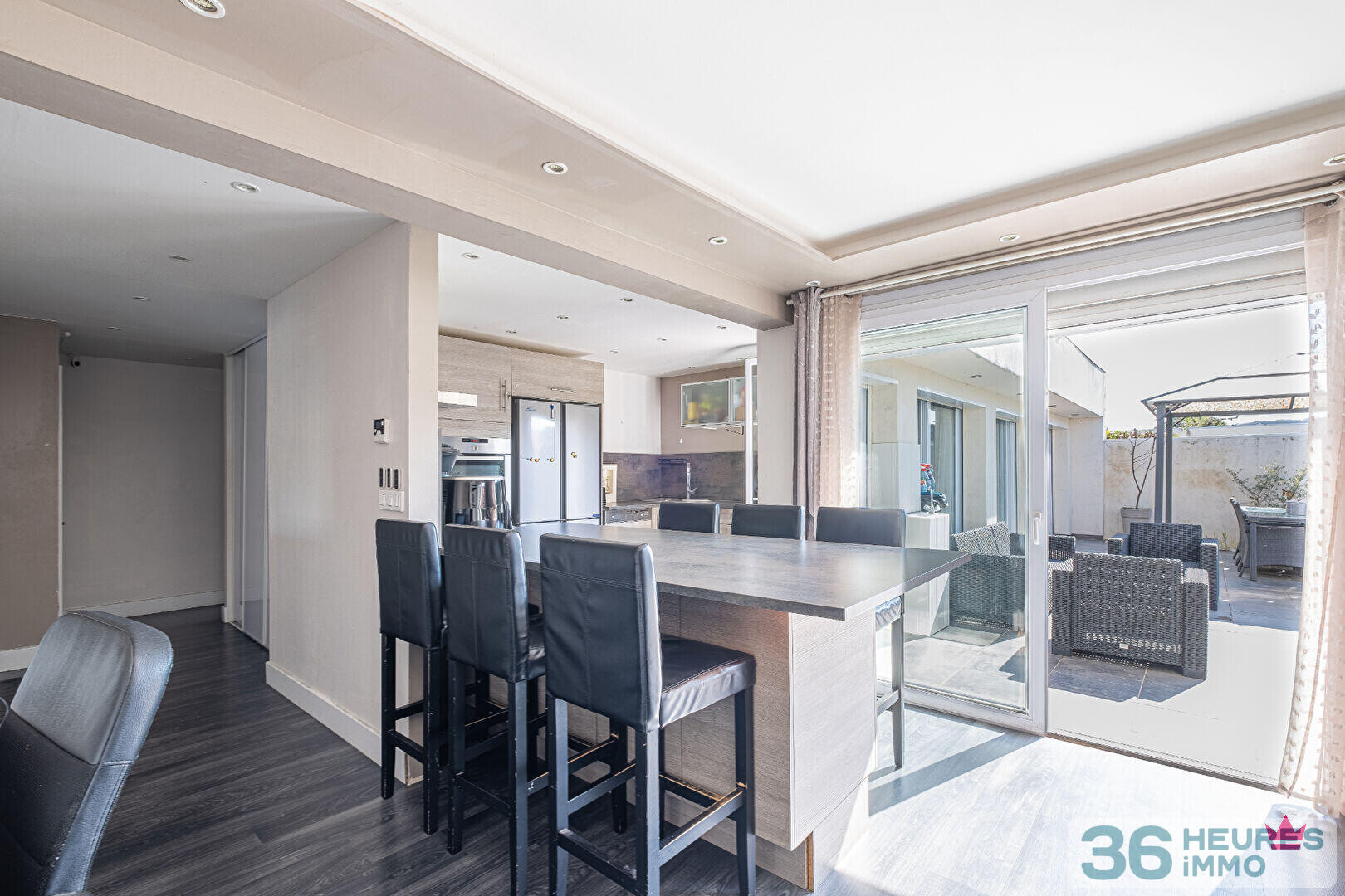 Maison de plain pied 4 pièces, à MEYZIEU GRILLON, terrain de 515m², sans vis à vis.