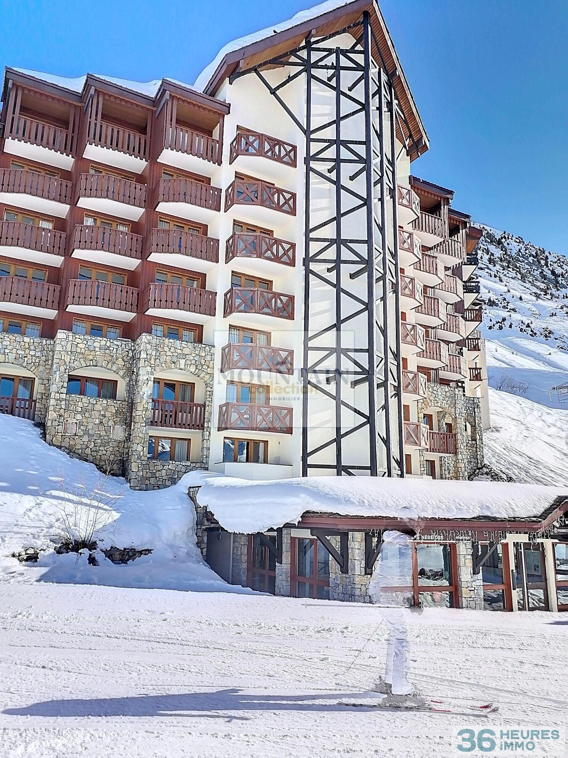 Spacieux appartement avec accès PMR face aux pistes dans une résidence à Belle Plagne haut